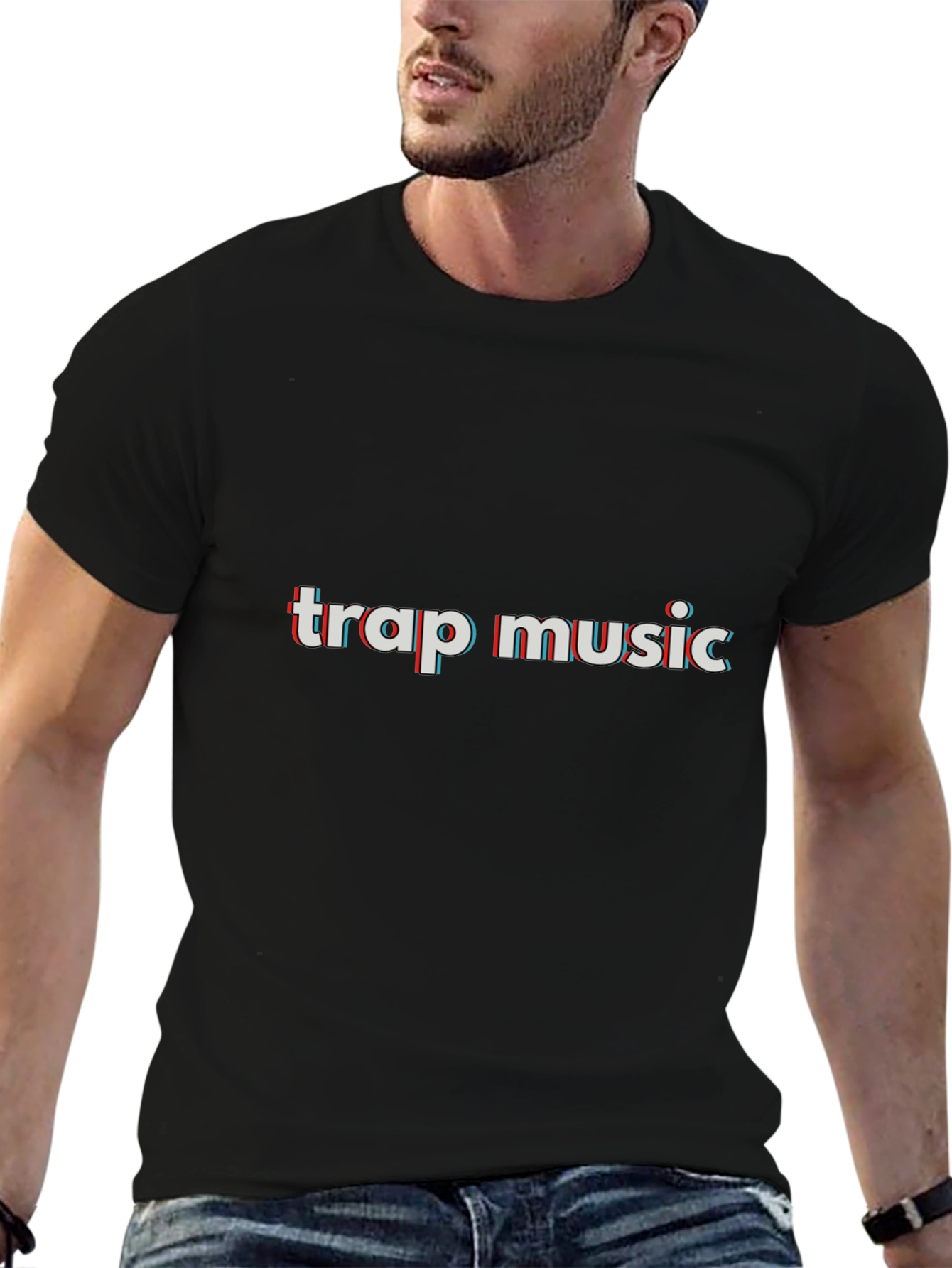 Trap Music Glitch Effect T-Shirt
