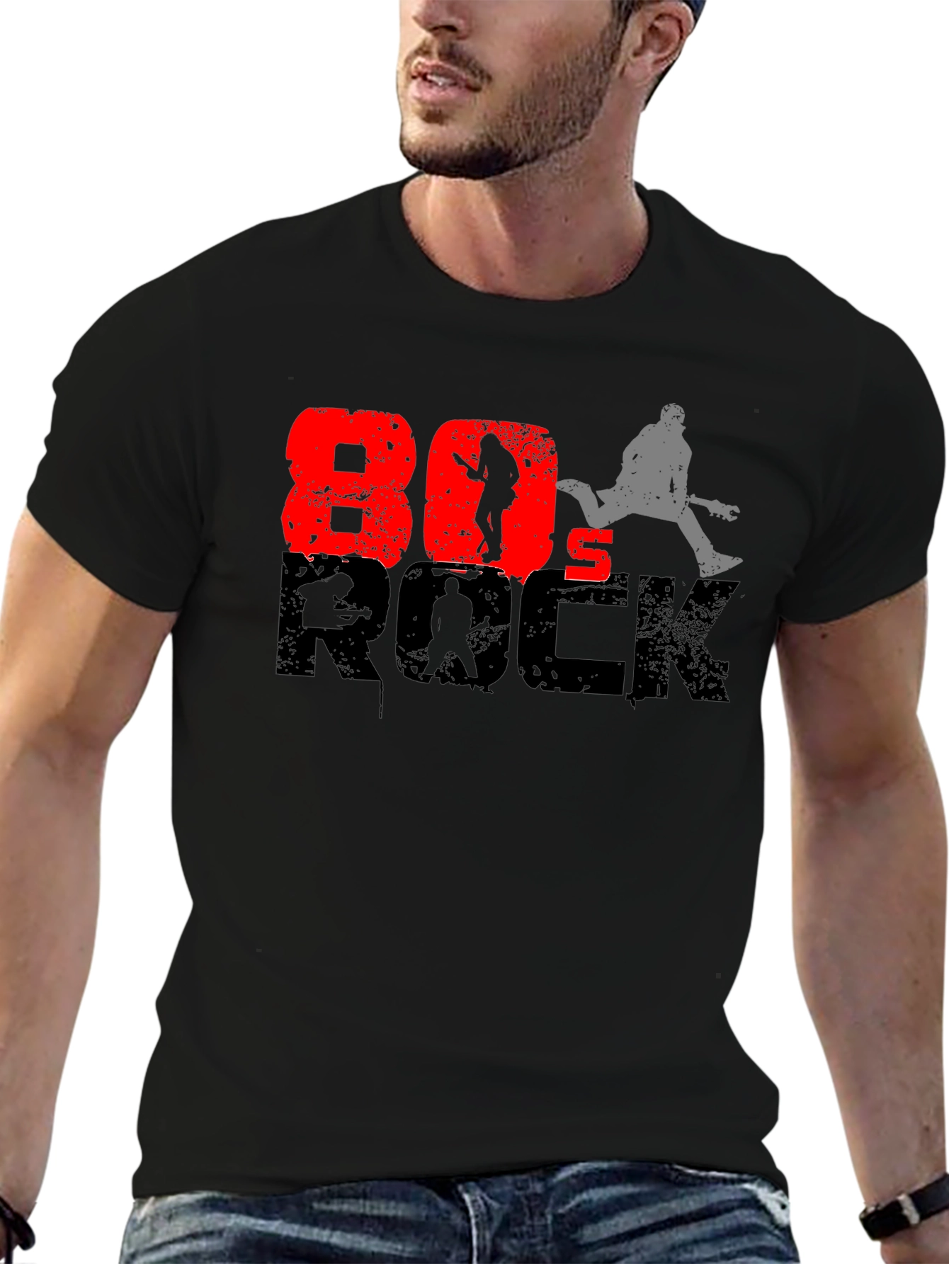 Retro 80s Rock Graphic T-Shirt