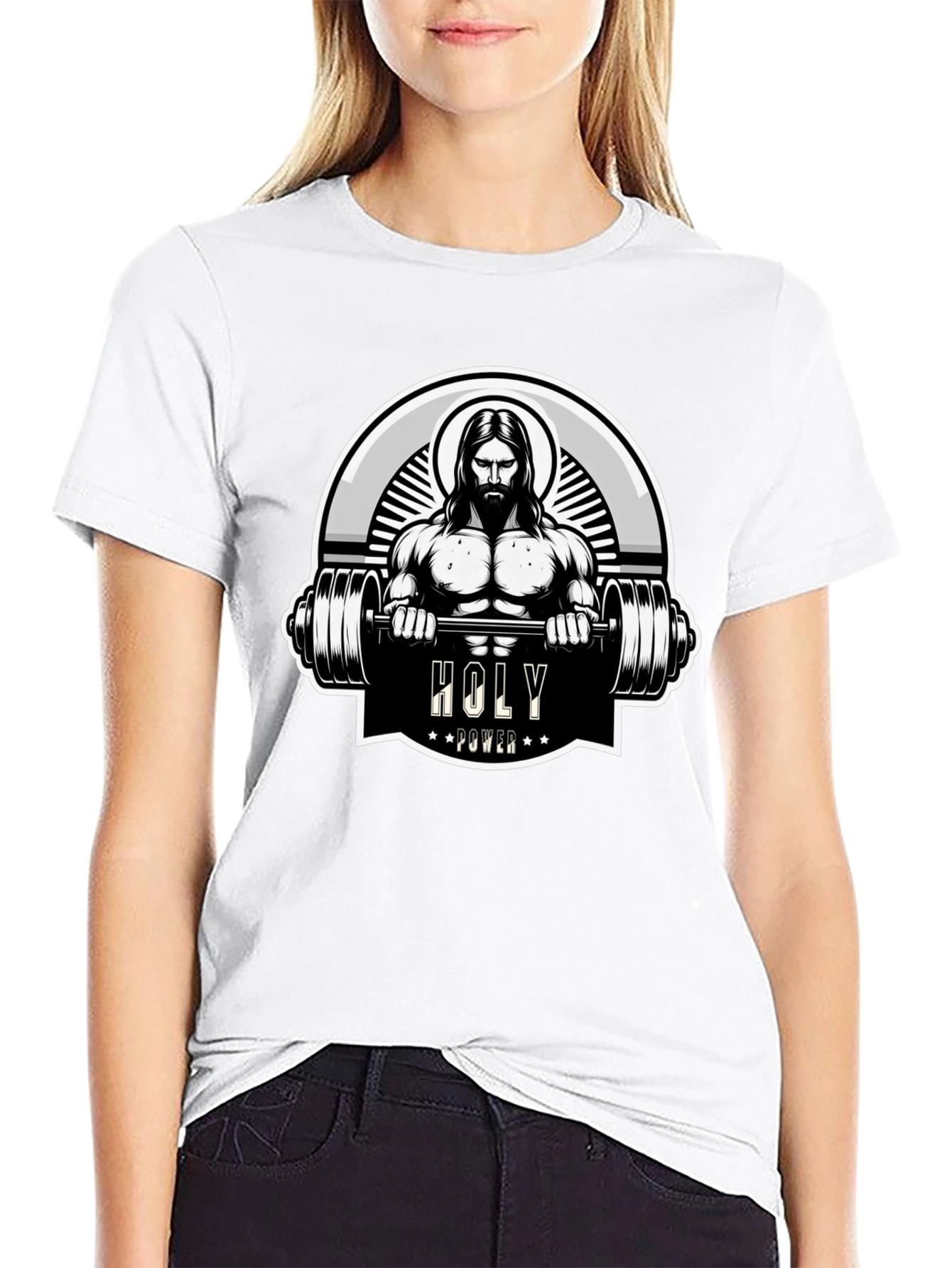 Holy Power Gym T-Shirt: Divine Fitness Apparel