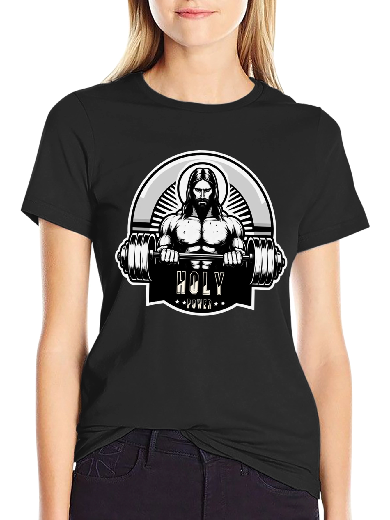 Holy Power Gym T-Shirt: Divine Fitness Apparel