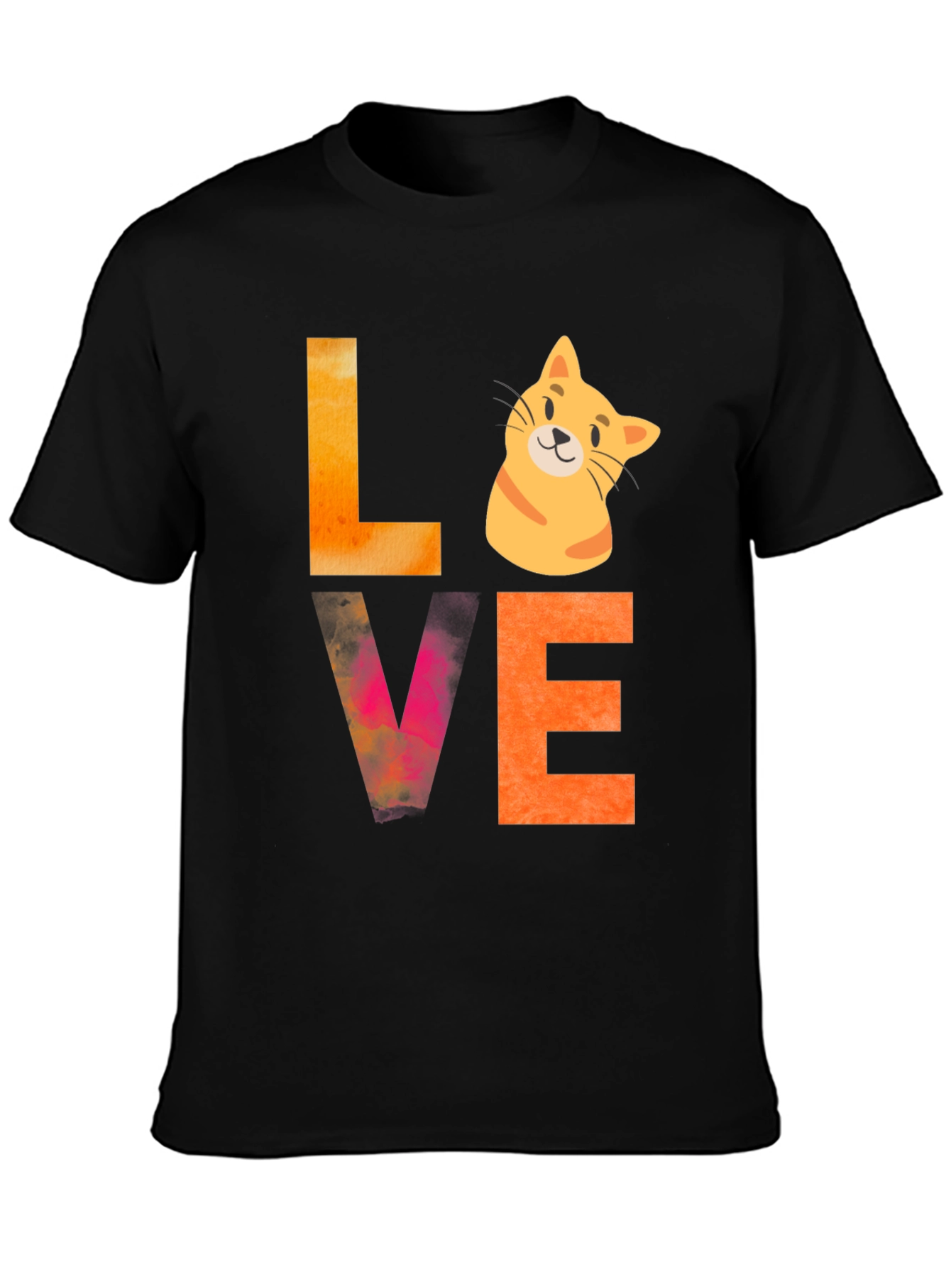 Love Cat Graphic Tee - Novelty T-Shirt