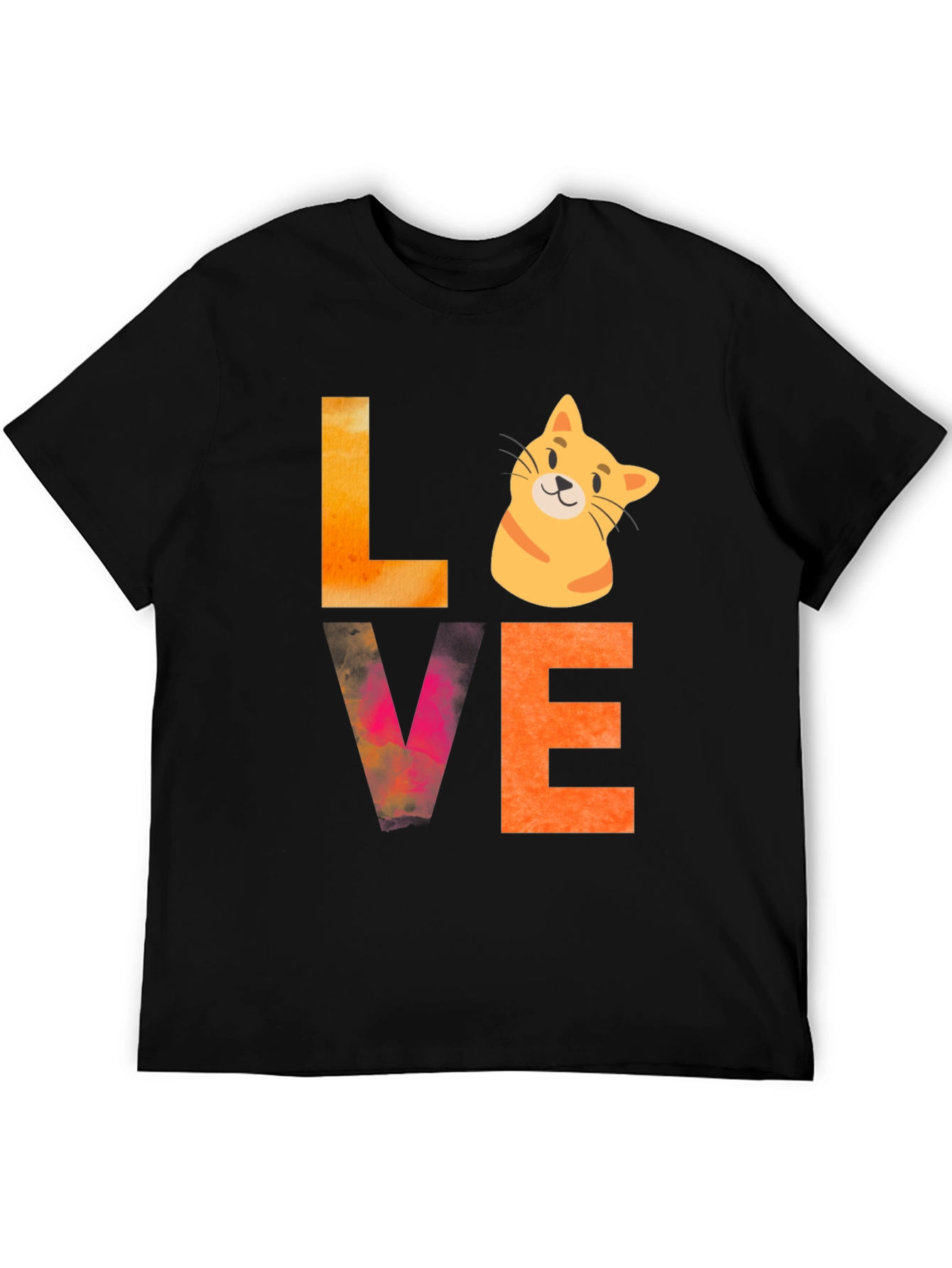 Love Cat Graphic Tee - Novelty T-Shirt