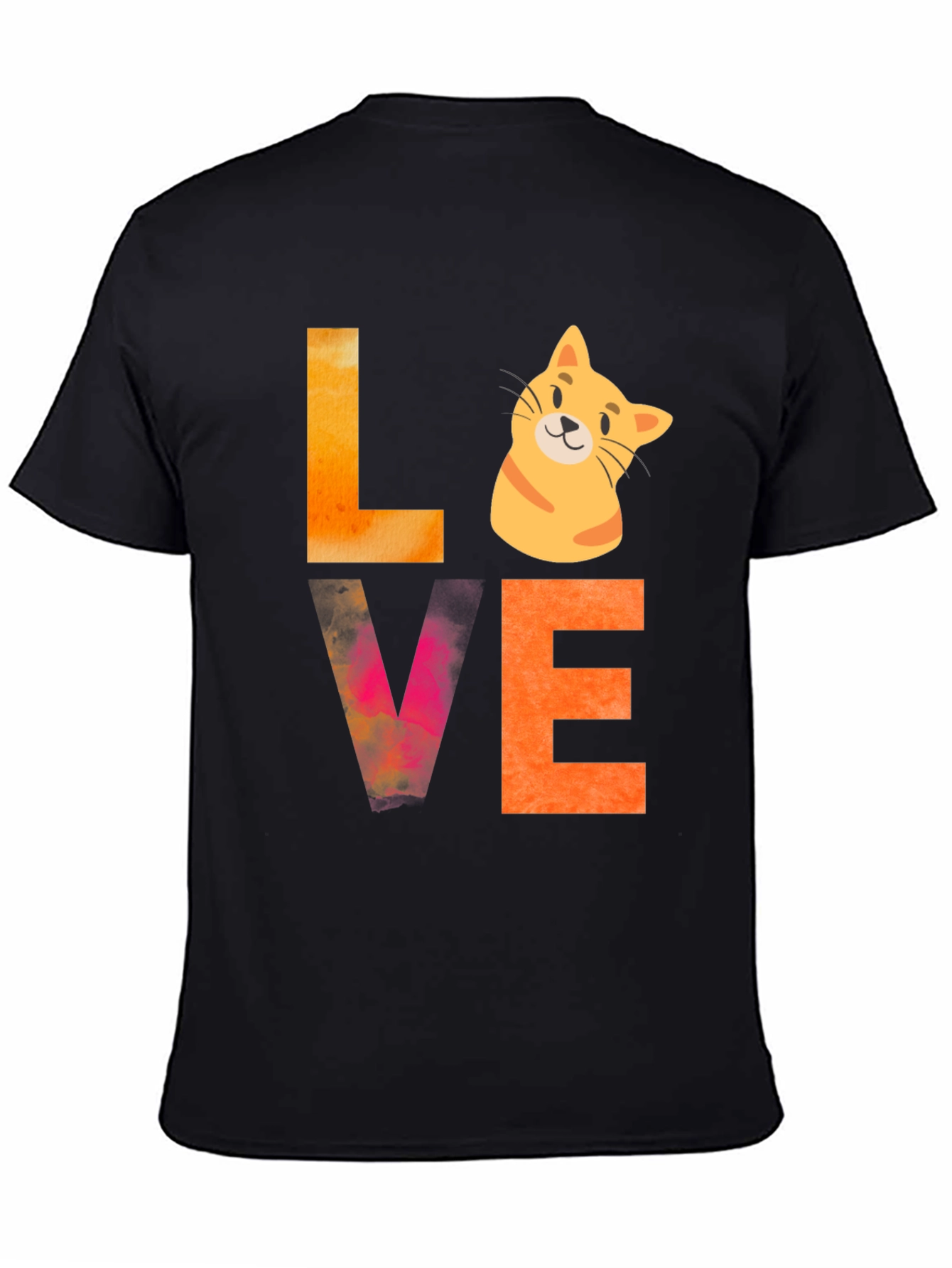 Love Cat Graphic Tee - Novelty T-Shirt