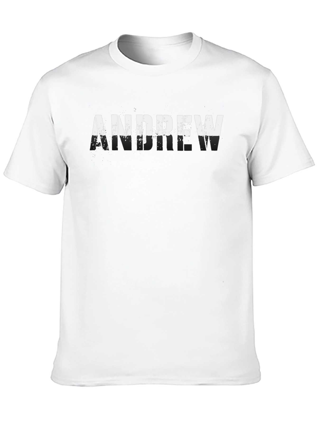 Andrew Mens Black Graphic T-Shirt