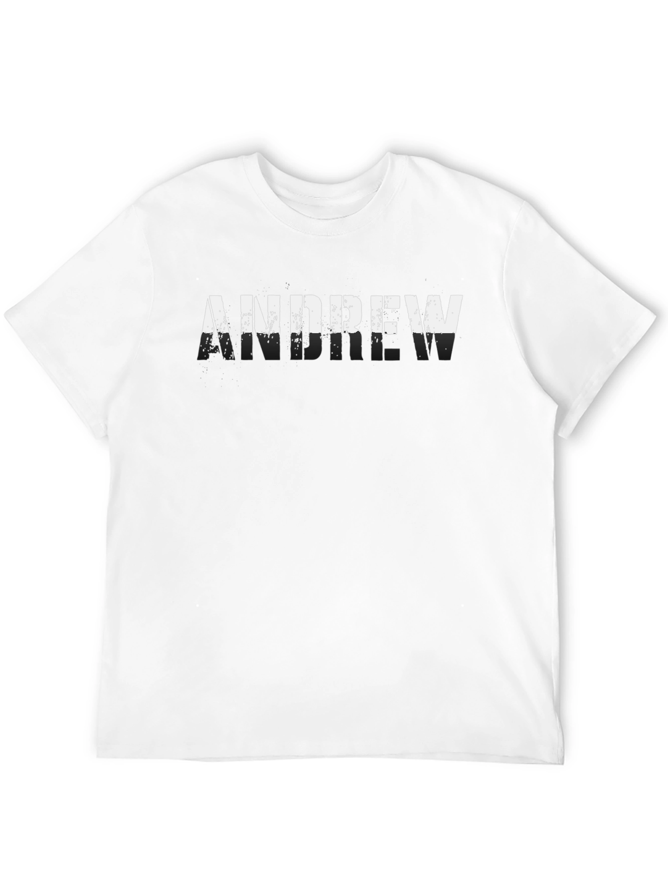 Andrew Mens Black Graphic T-Shirt