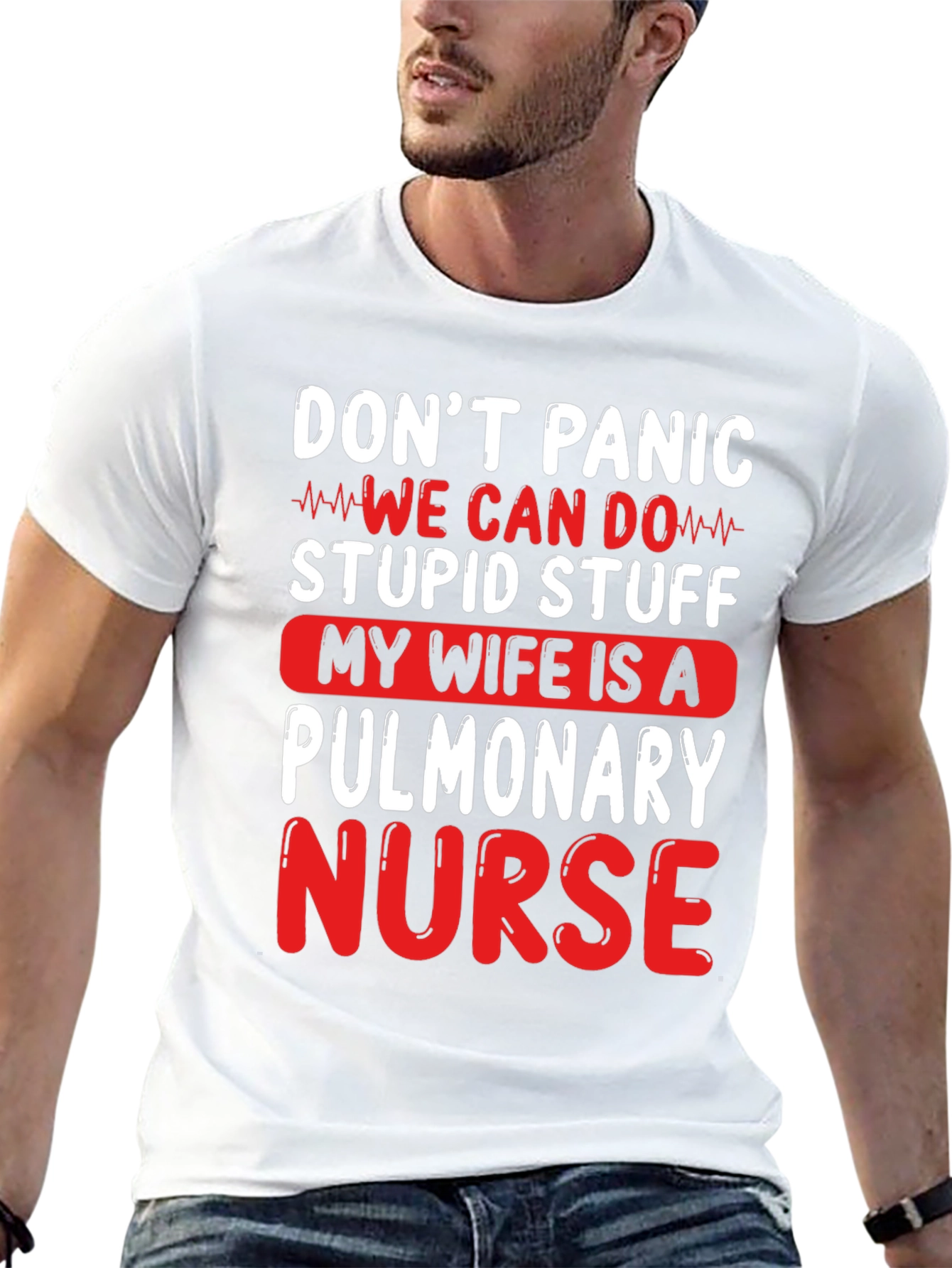 Pulmonary Nurse T-Shirt - Dont Panic