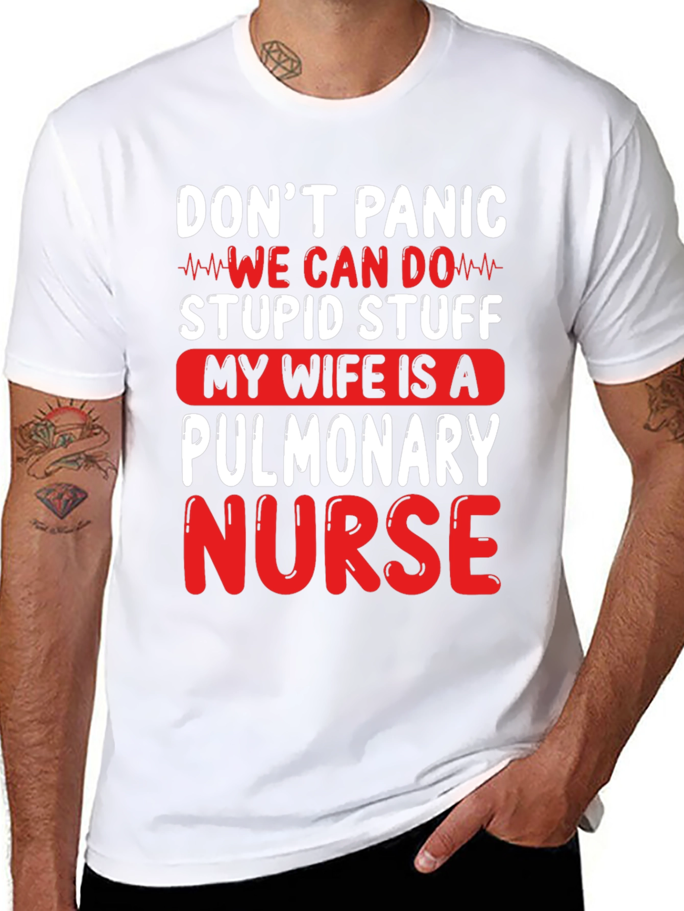 Pulmonary Nurse T-Shirt - Dont Panic