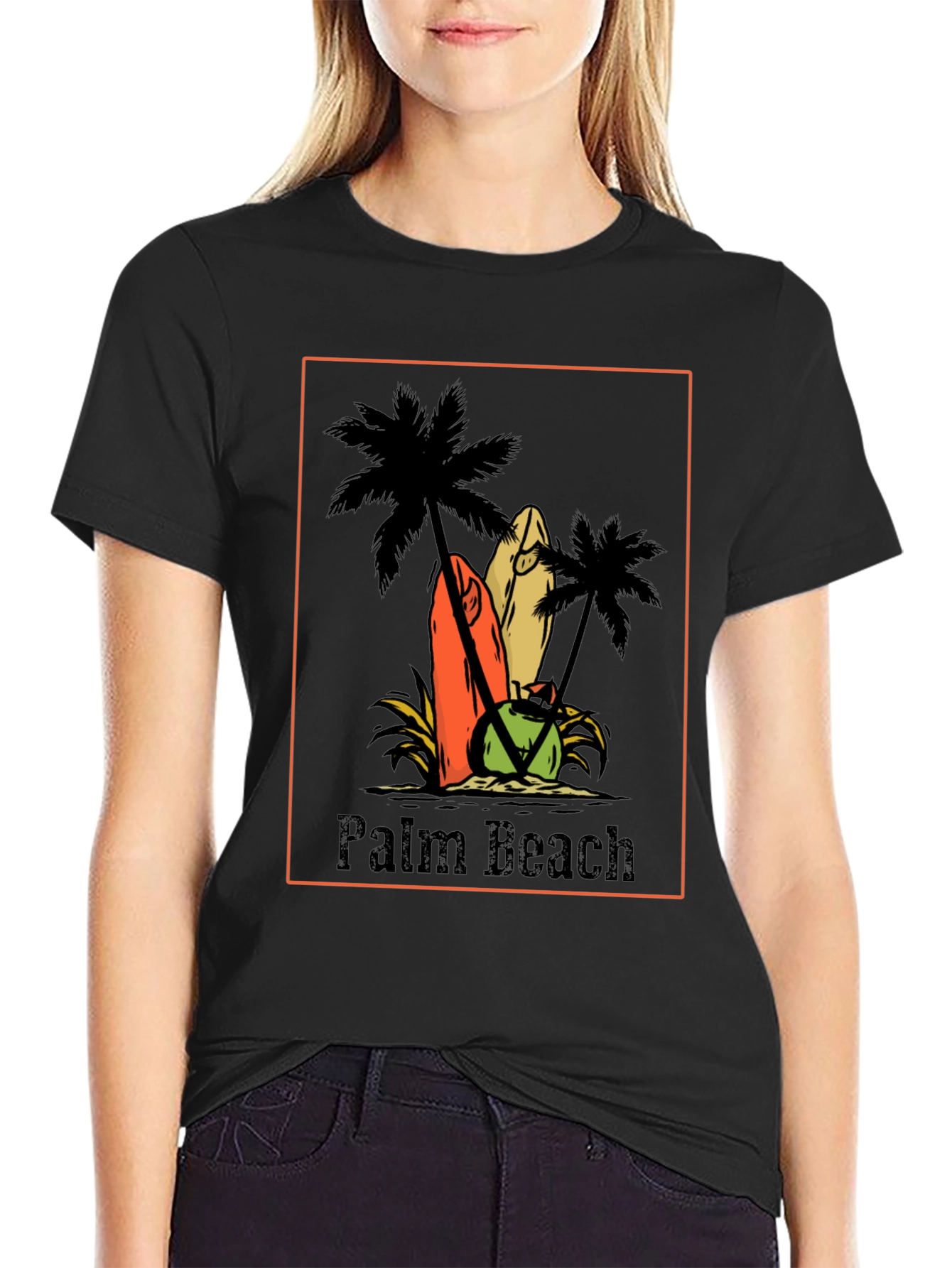 Palm Beach Graphic Tee - Surf & Sun T-Shirt