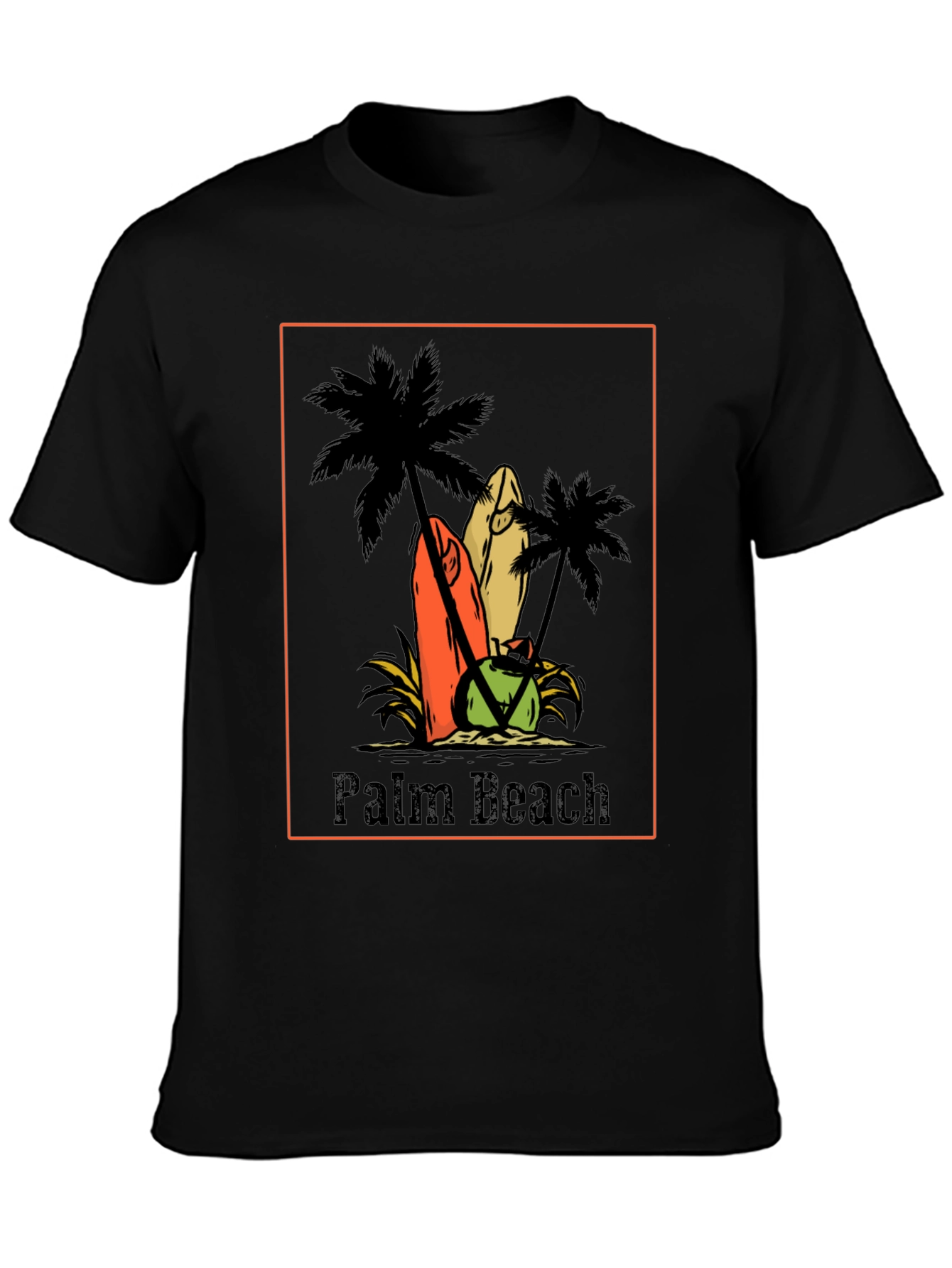 Palm Beach Graphic Tee - Surf & Sun T-Shirt