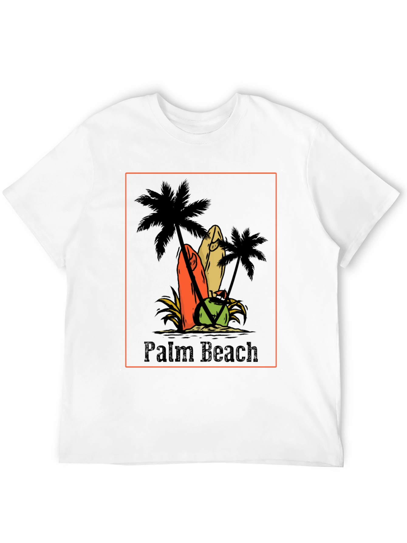 Palm Beach Graphic Tee - Surf & Sun T-Shirt