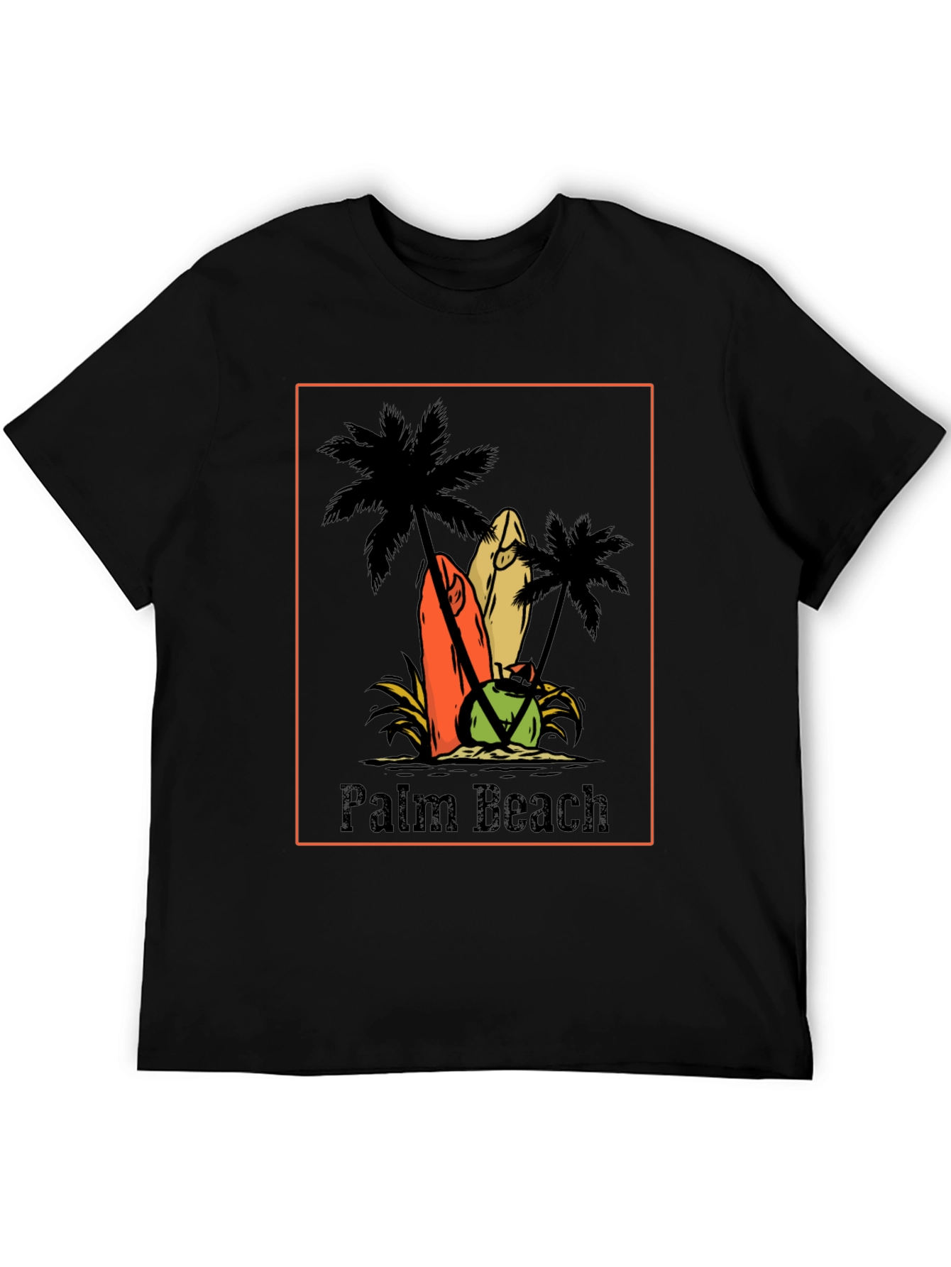 Palm Beach Graphic Tee - Surf & Sun T-Shirt