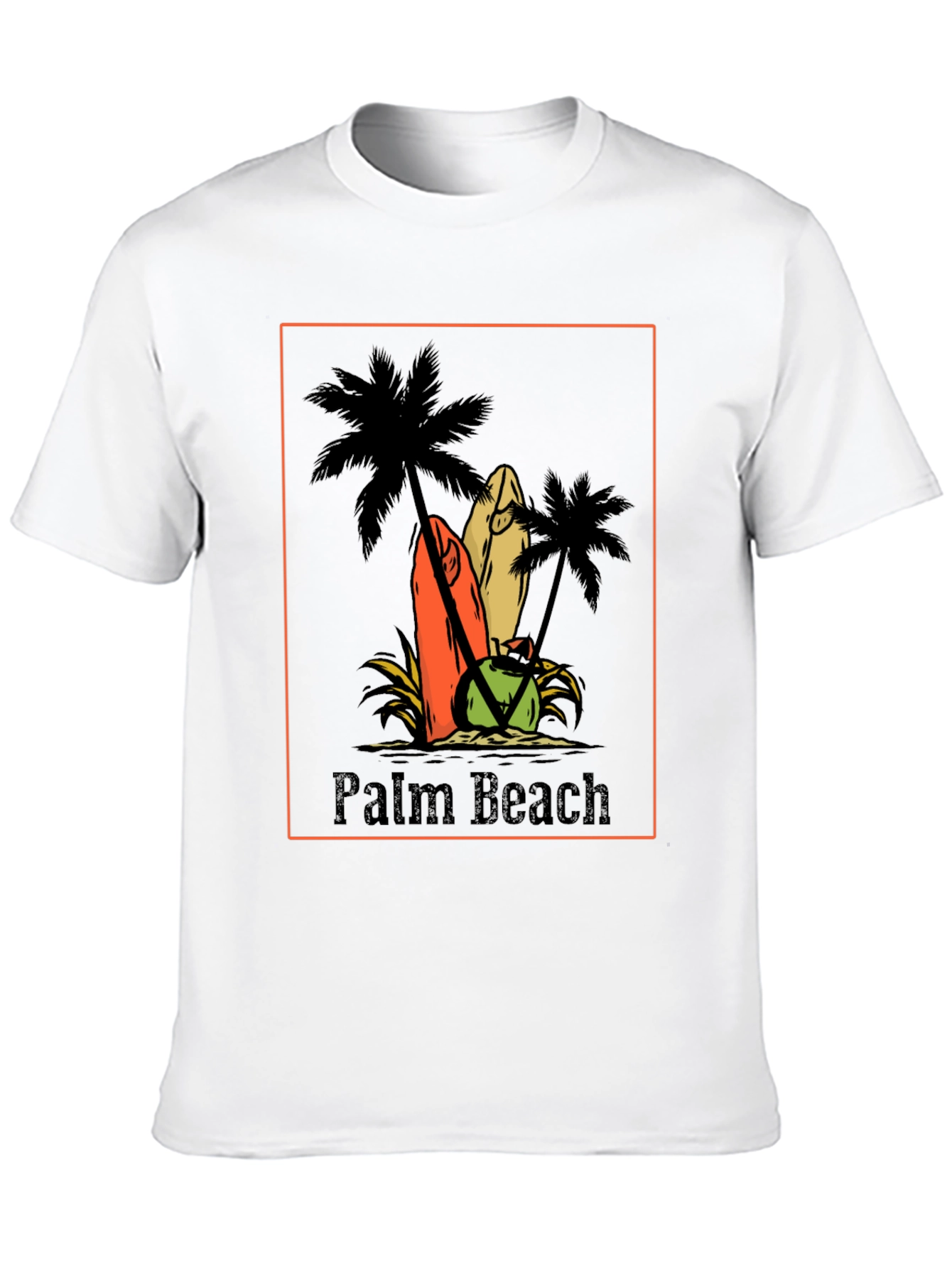 Palm Beach Graphic Tee - Surf & Sun T-Shirt