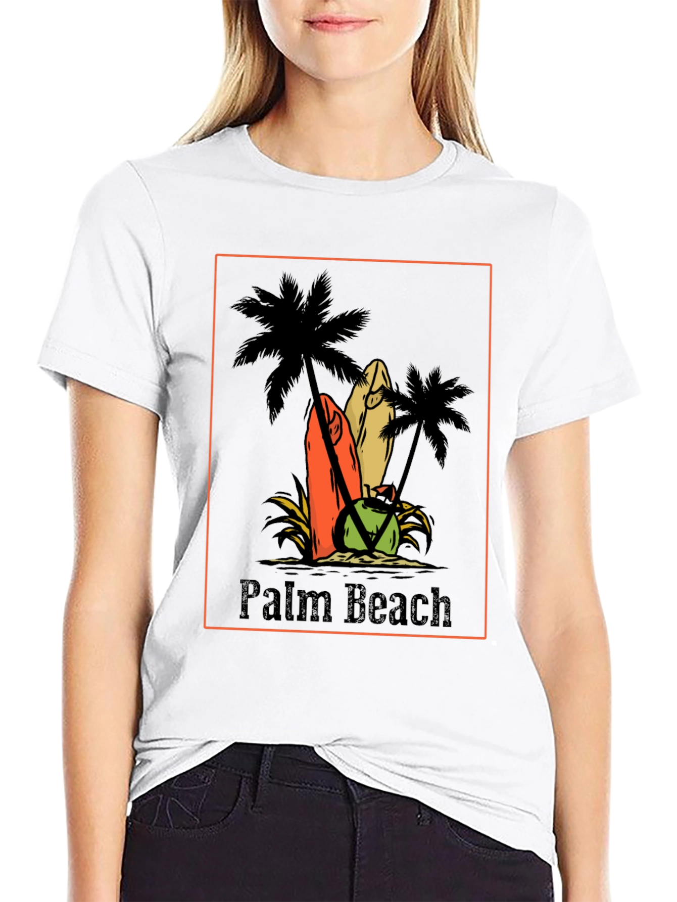 Palm Beach Graphic Tee - Surf & Sun T-Shirt