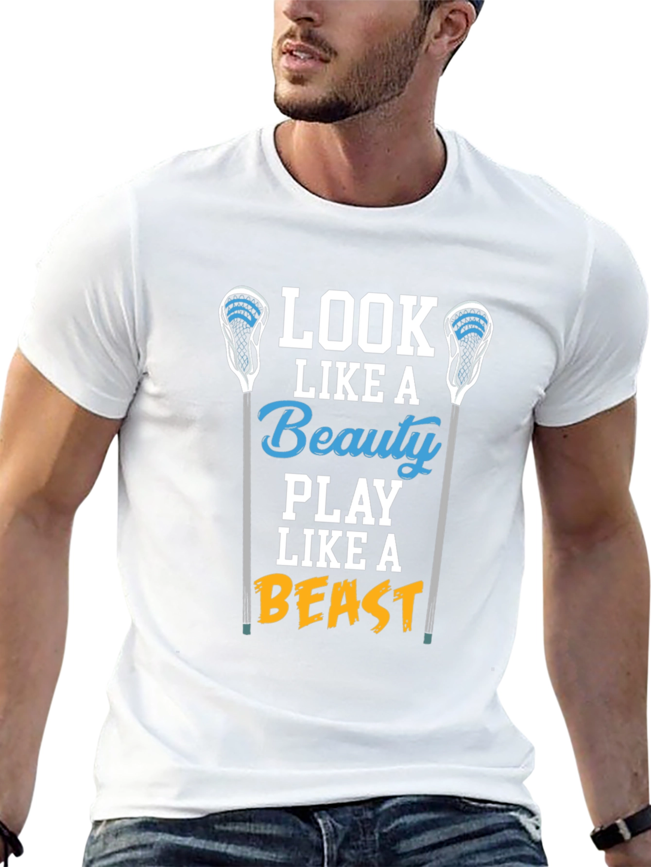 Lacrosse Beauty Beast Graphic Tee