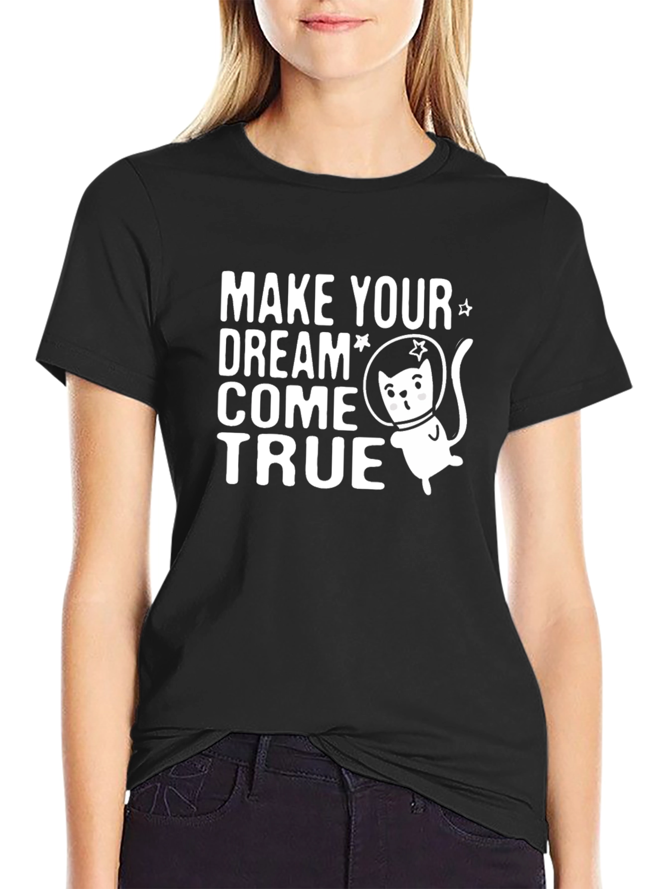 Dream Come True Cat Astronaut T-Shirt