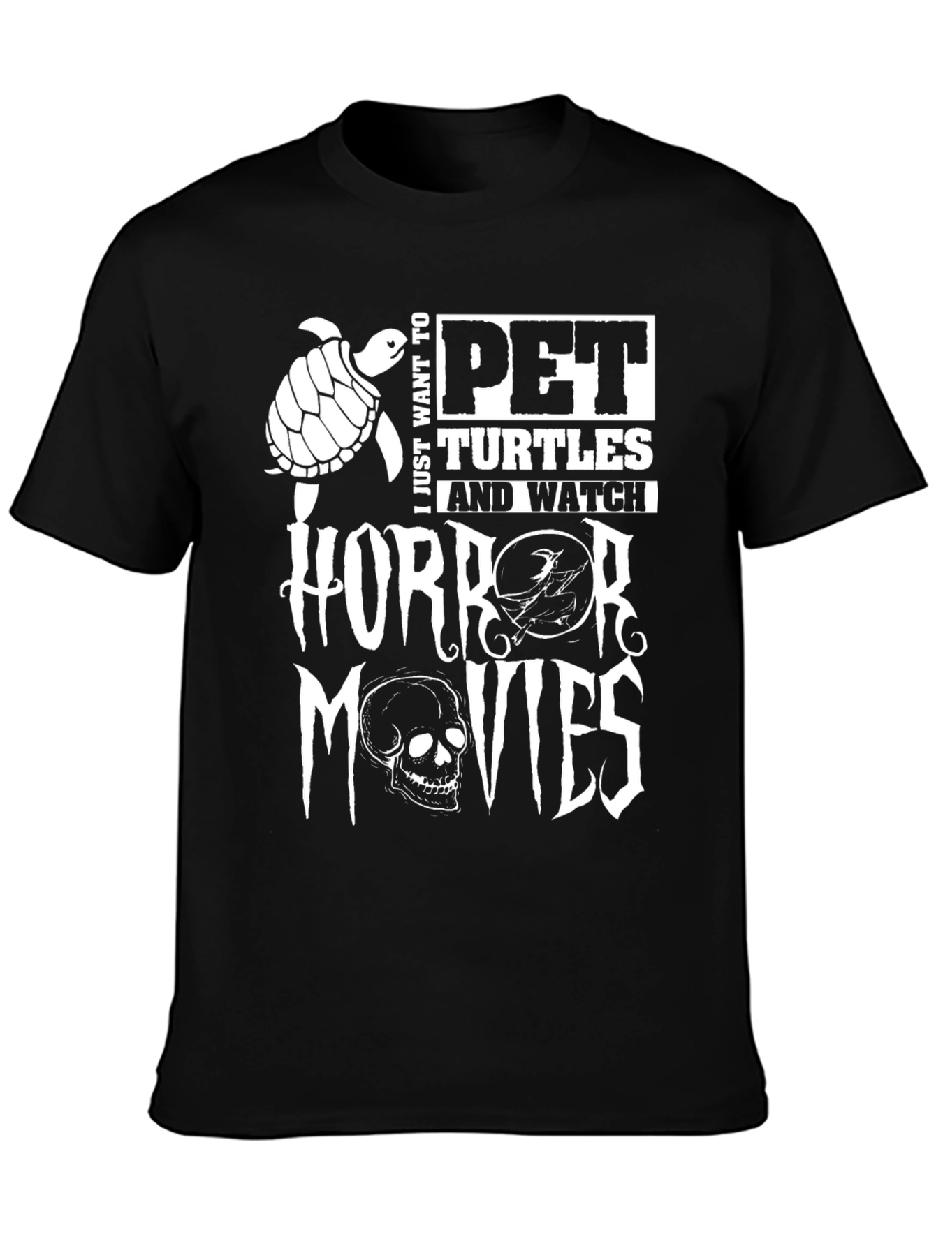 Pet Turtles & Horror Movies Graphic Tee