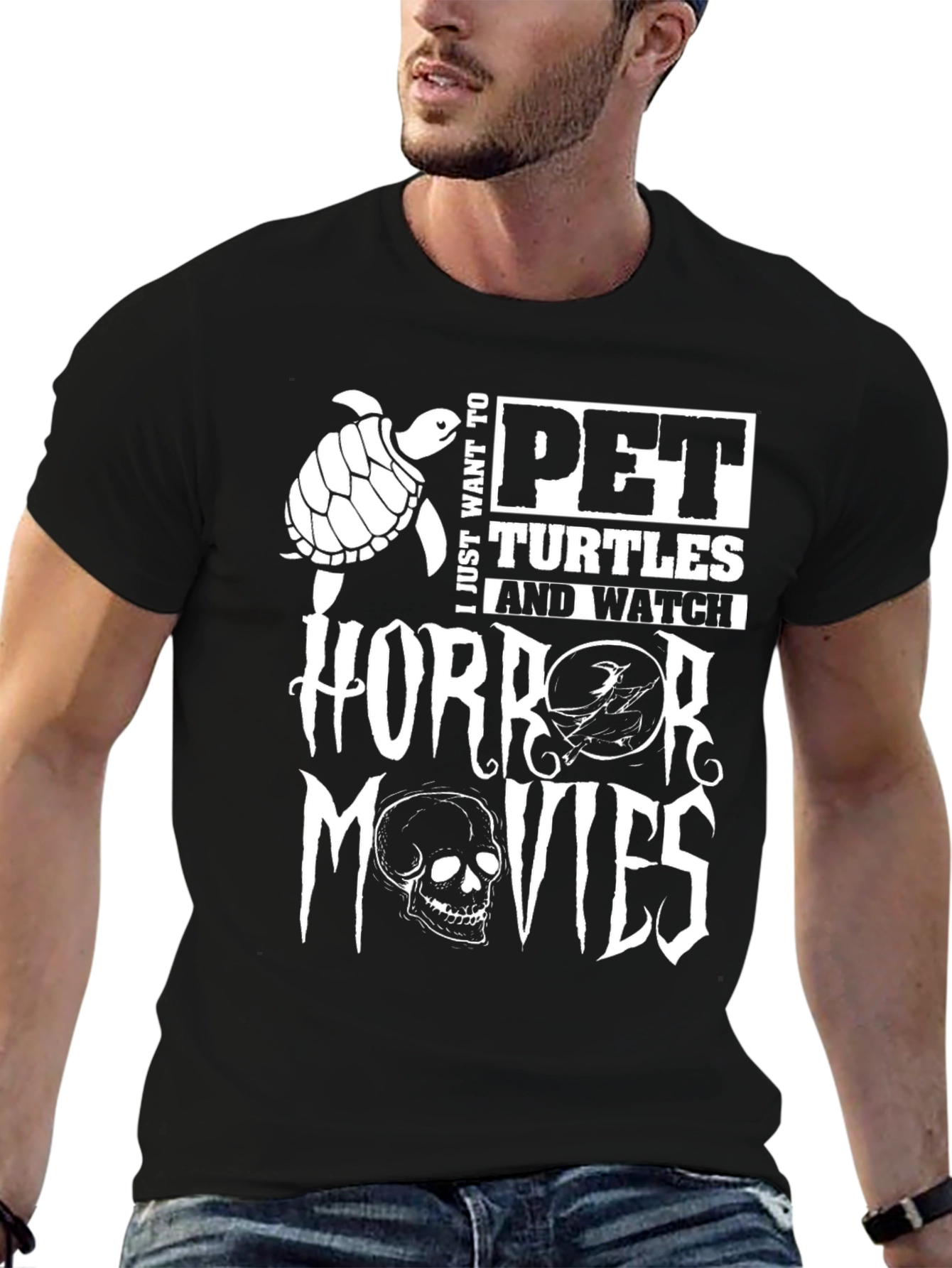 Pet Turtles & Horror Movies Graphic Tee