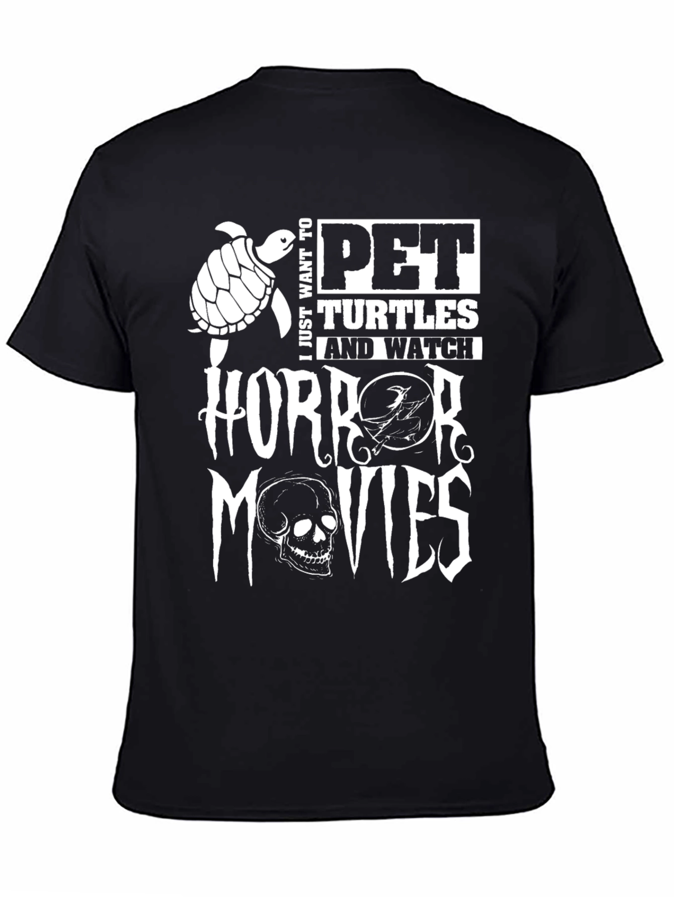 Pet Turtles & Horror Movies Graphic Tee
