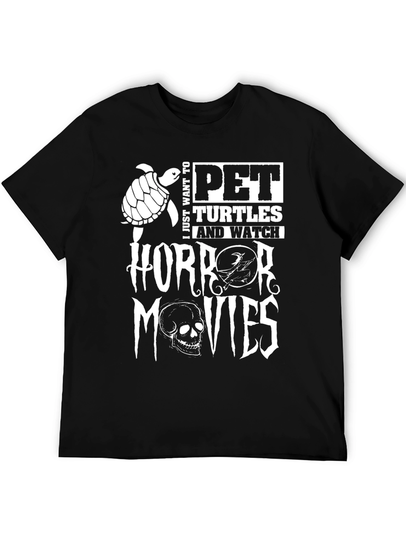 Pet Turtles & Horror Movies Graphic Tee