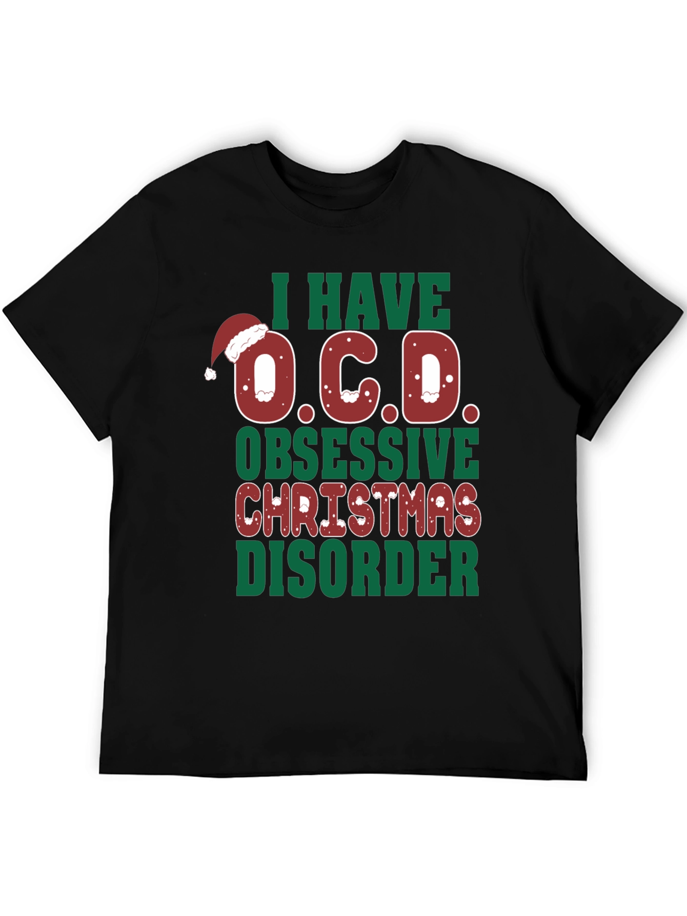 Funny Christmas OCD Graphic Tee