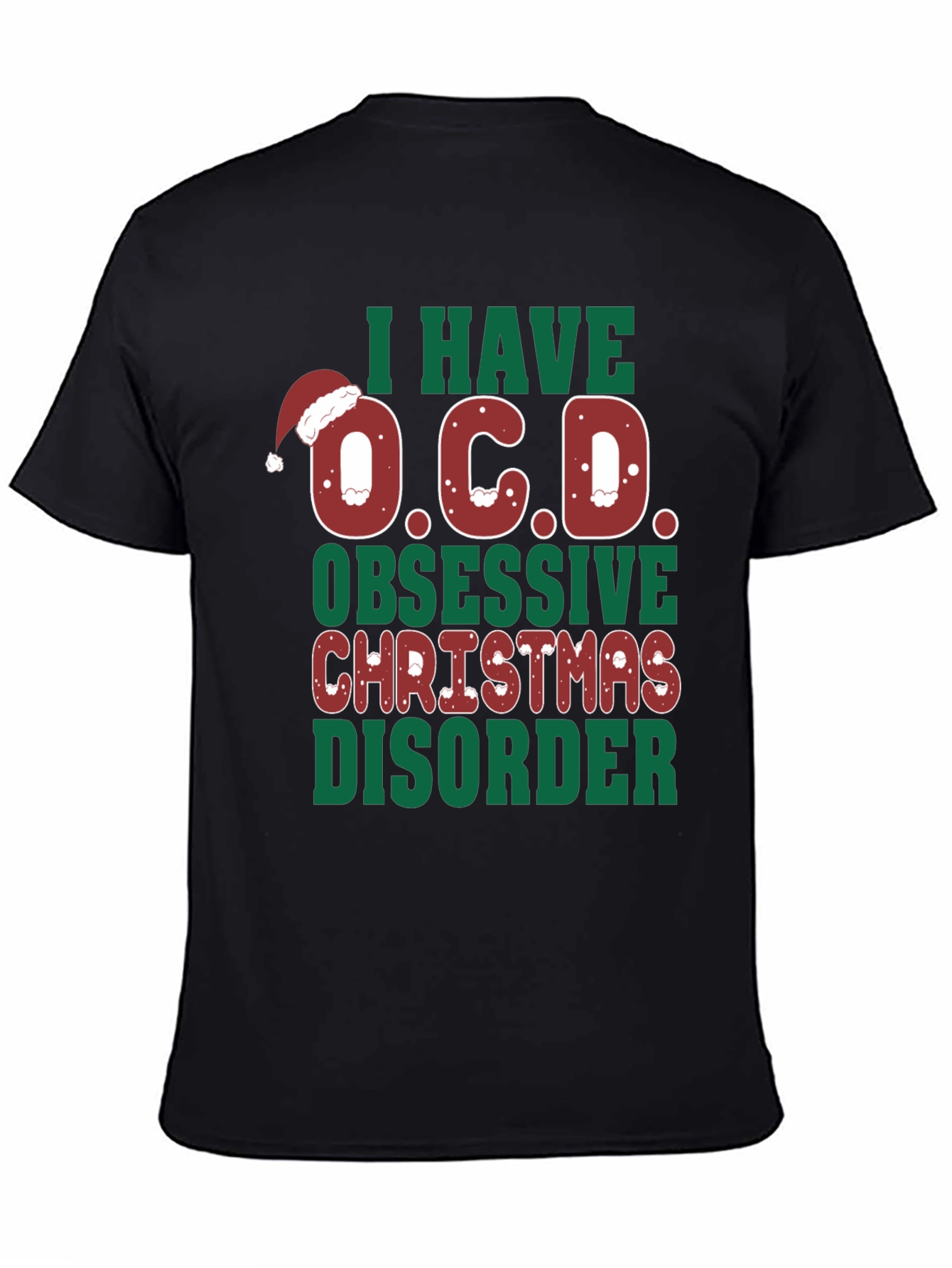 Funny Christmas OCD Graphic Tee