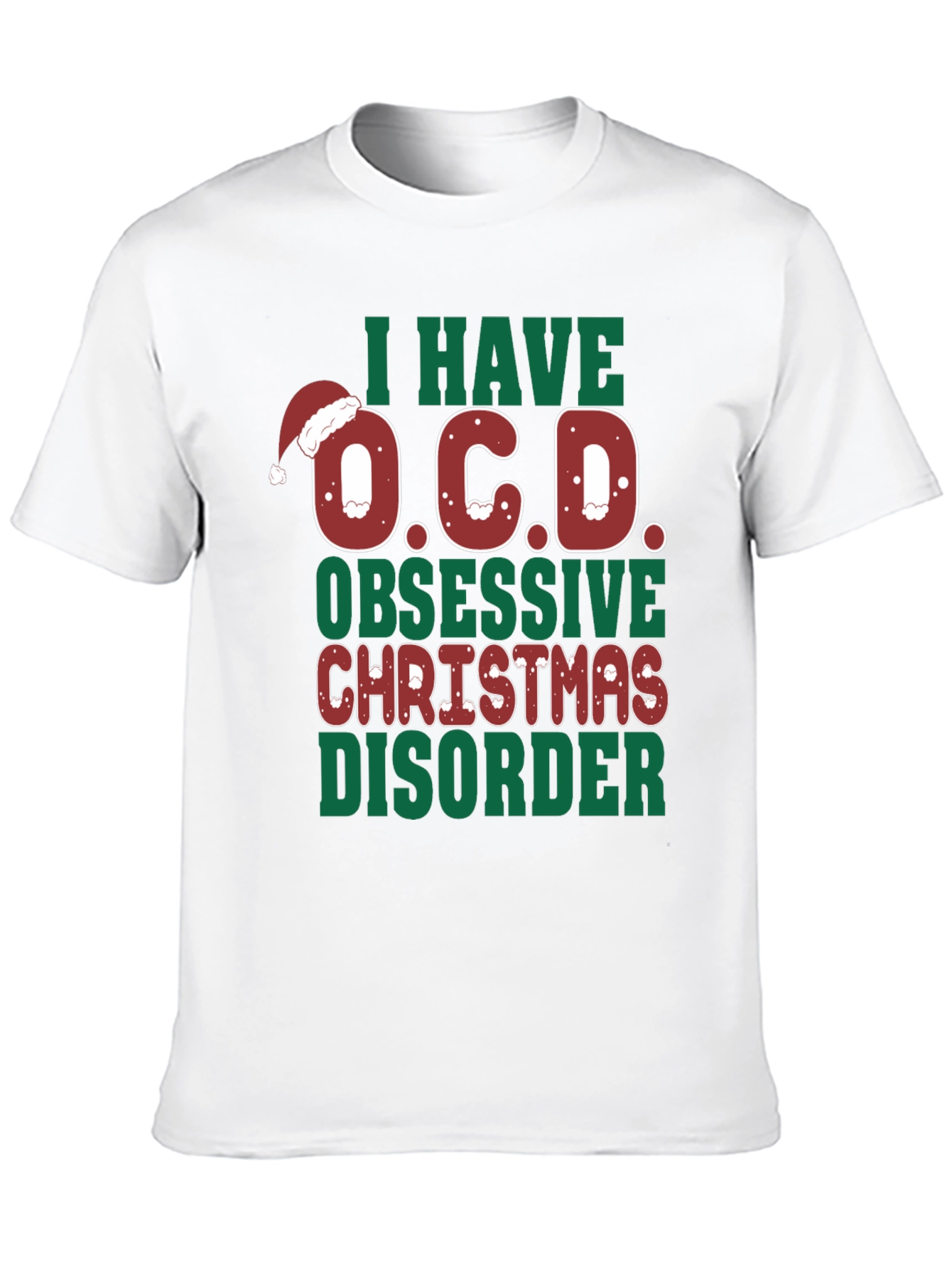 Funny Christmas OCD Graphic Tee