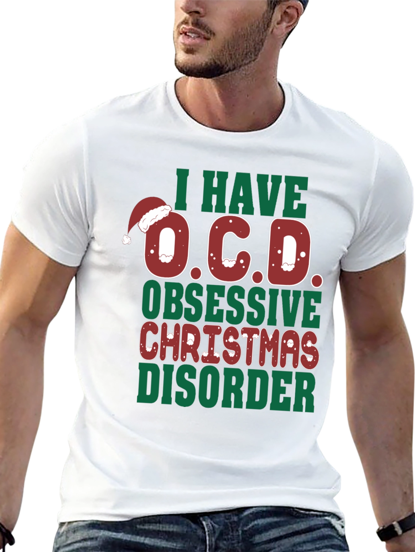 Funny Christmas OCD Graphic Tee