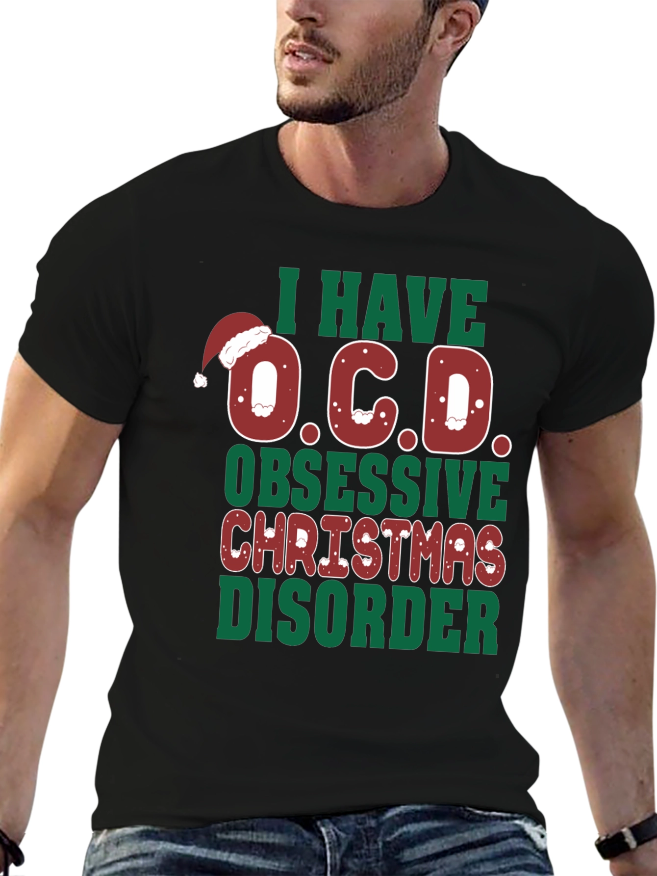 Funny Christmas OCD Graphic Tee