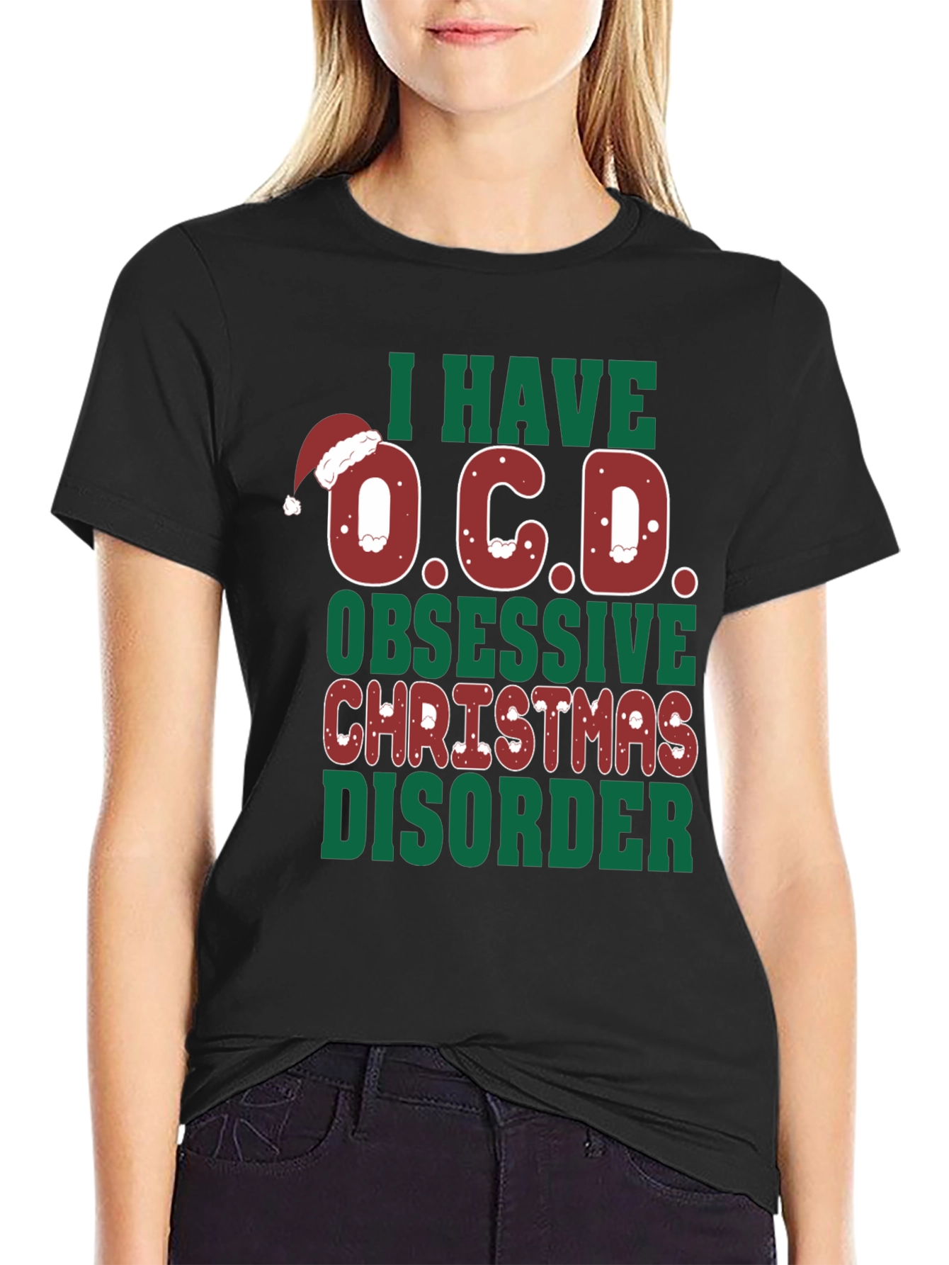 Funny Christmas OCD Graphic Tee