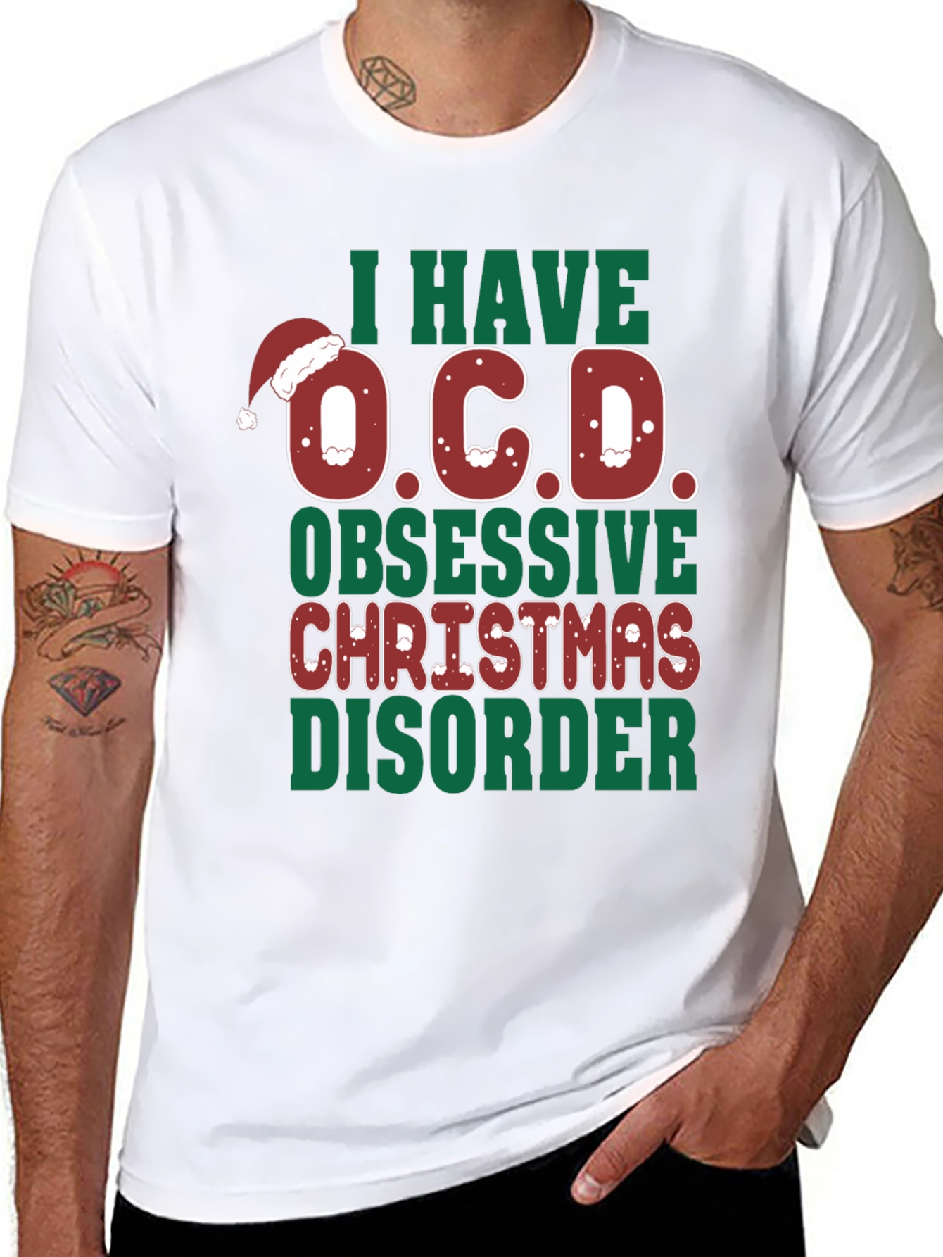 Funny Christmas OCD Graphic Tee