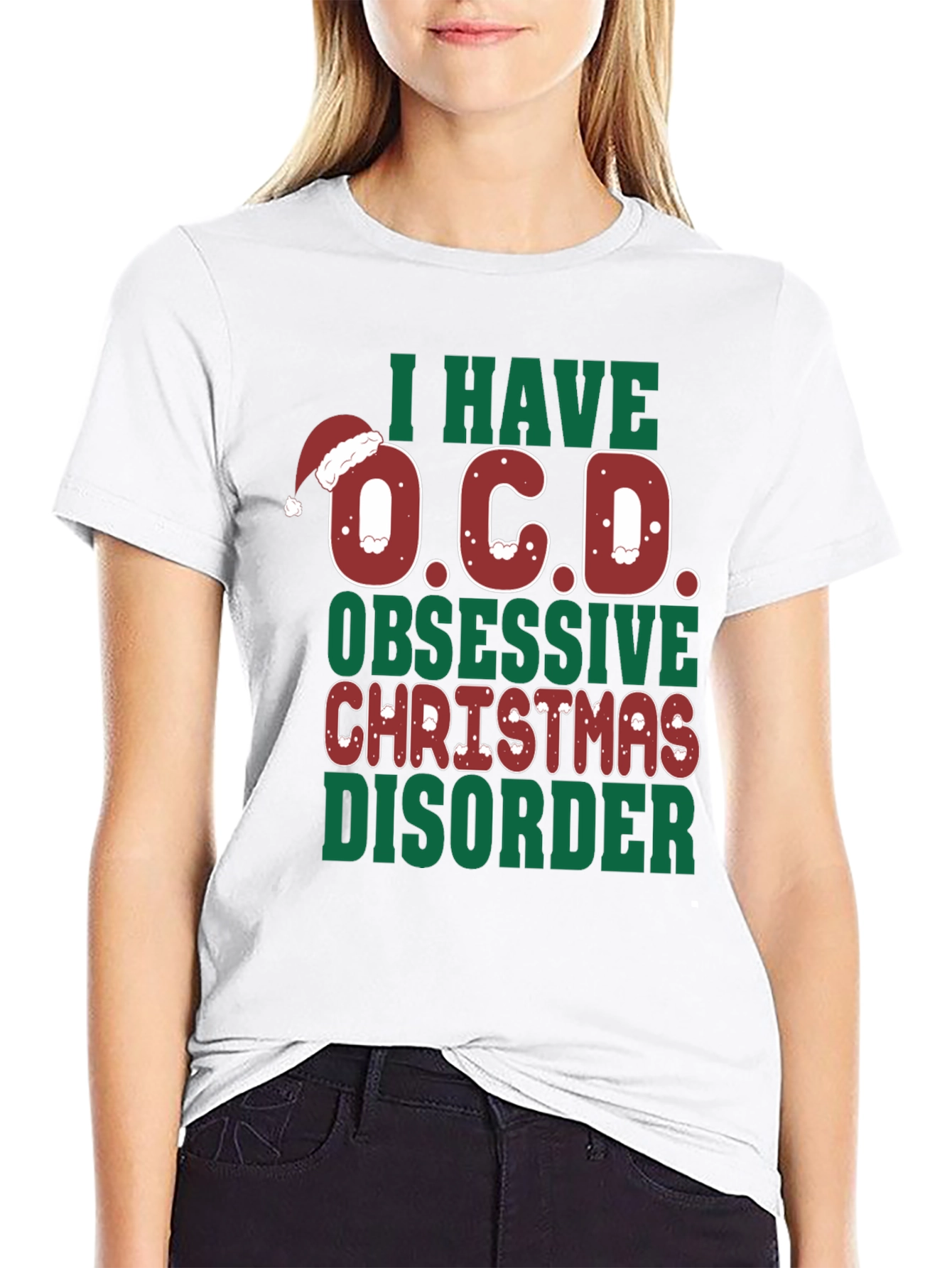 Funny Christmas OCD Graphic Tee