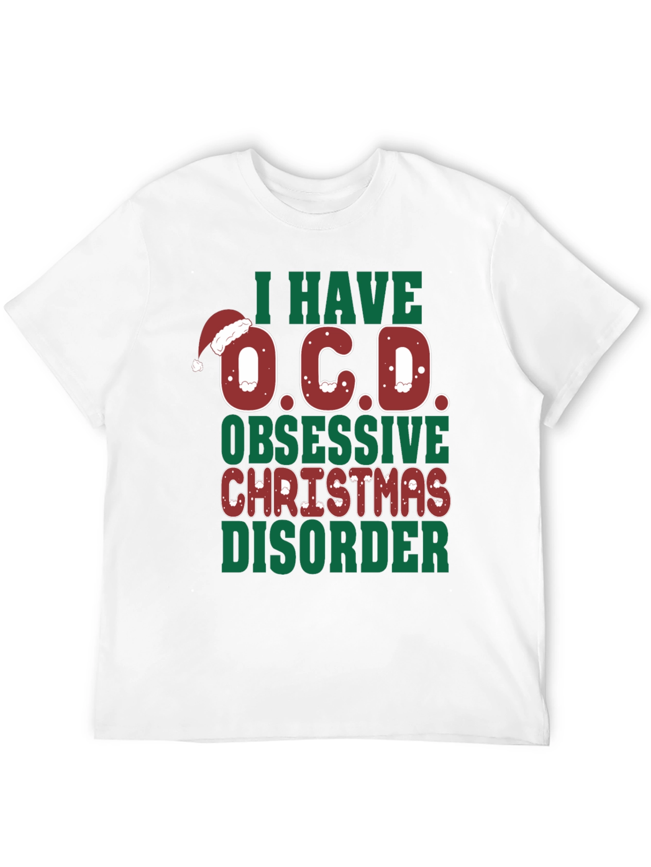 Funny Christmas OCD Graphic Tee