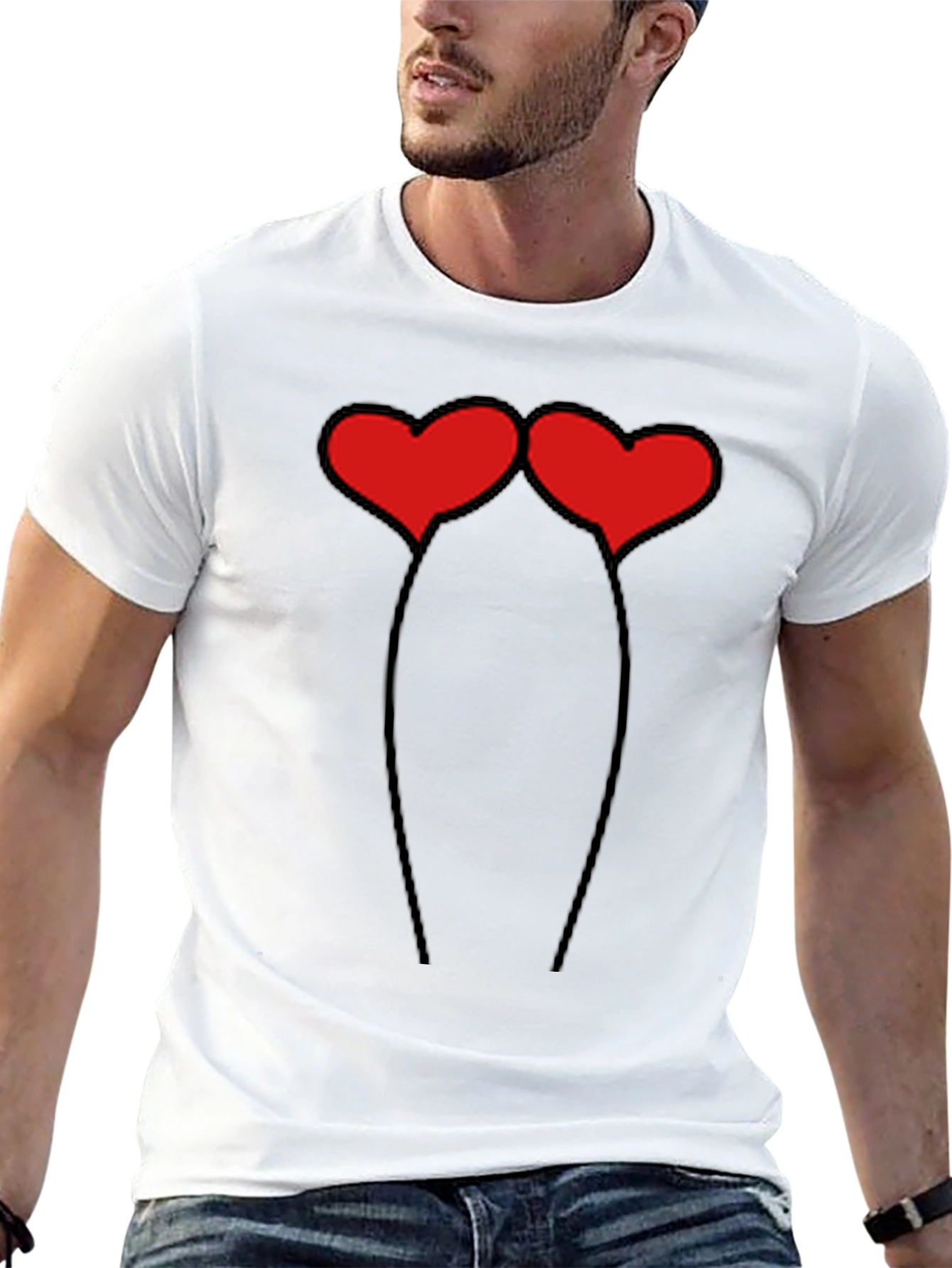 Heart Antenna T-Shirt - Love Bug