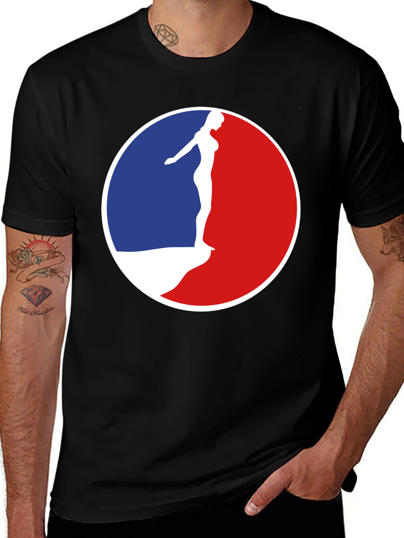 Retro Dive Black T-Shirt