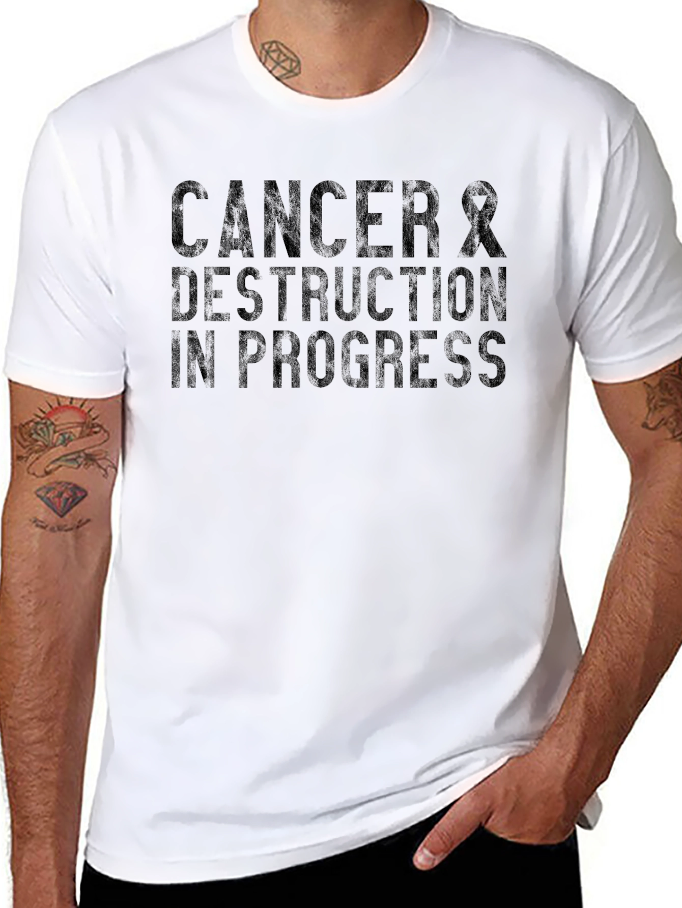 Cancer and Destruction In Progress Graphic Tee