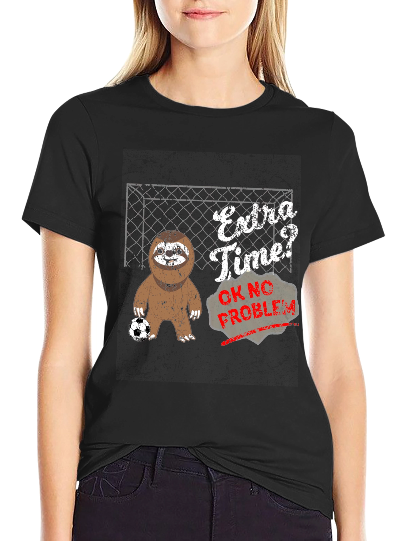 Extra Time? Sloth Soccer Graphic Tee
