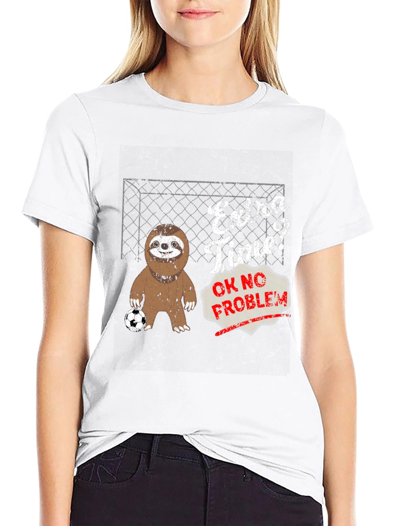 Extra Time? Sloth Soccer Graphic Tee