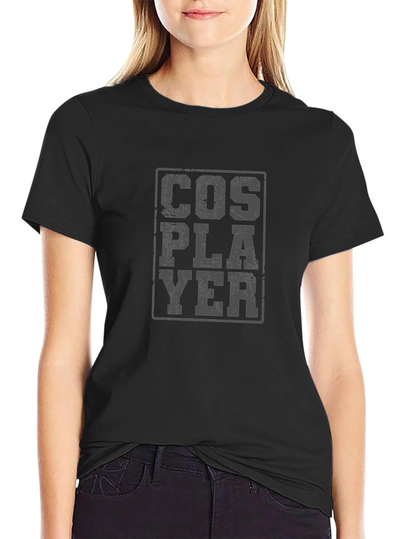 Cosplayer Graphic T-Shirt - Distressed Design