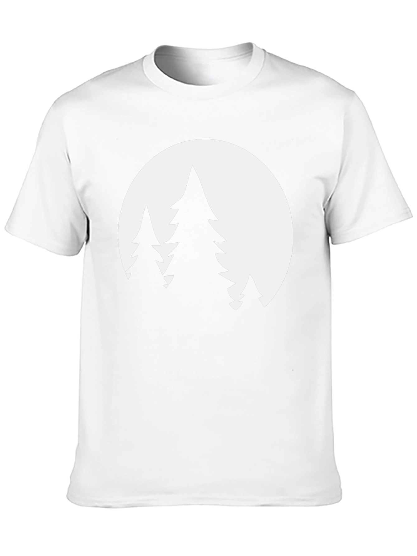 Nature Scene Graphic Tee - Black Cotton Blend