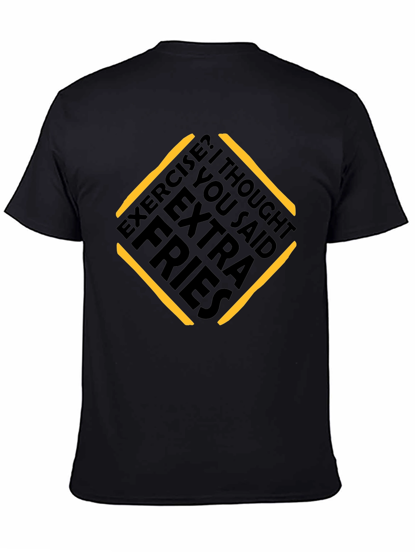 Extra Fries Graphic Tee - Funny Workout Shirt