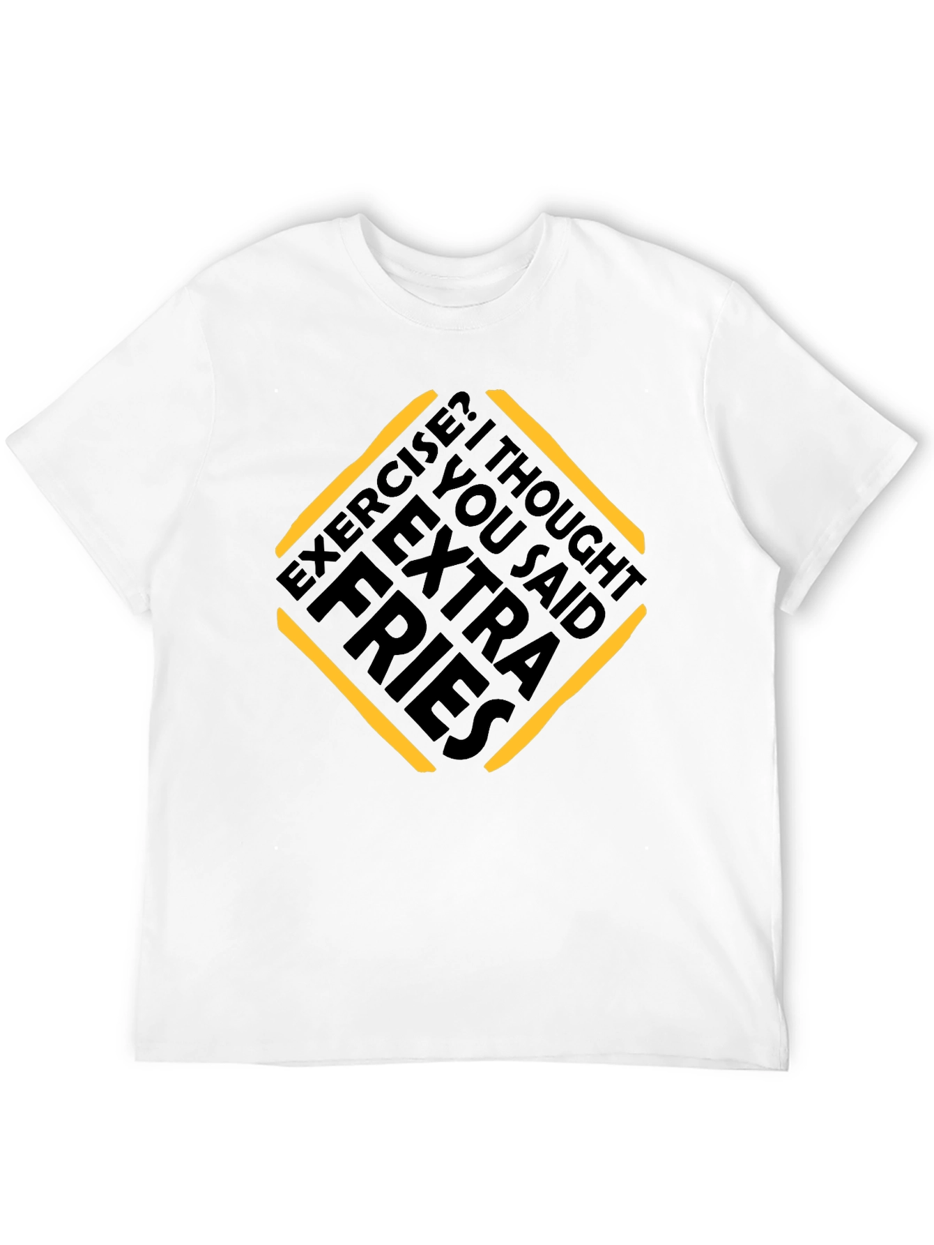 Extra Fries Graphic Tee - Funny Workout Shirt