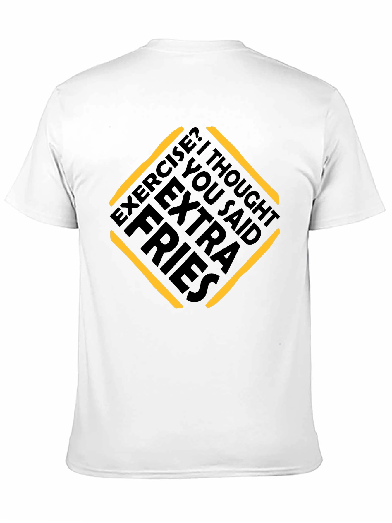 Extra Fries Graphic Tee - Funny Workout Shirt