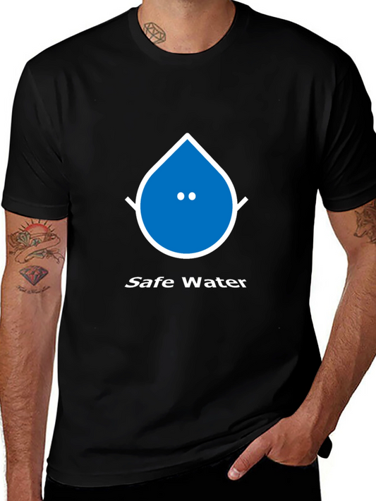 Safe Water Graphic Tee - Unisex Black T-Shirt