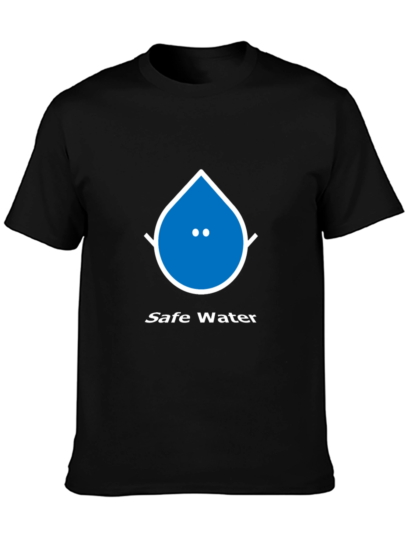 Safe Water Graphic Tee - Unisex Black T-Shirt
