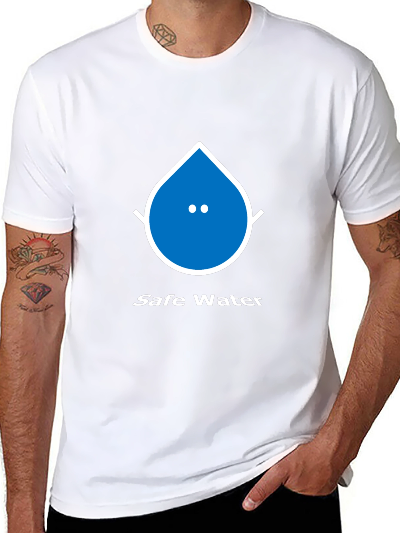 Safe Water Graphic Tee - Unisex Black T-Shirt