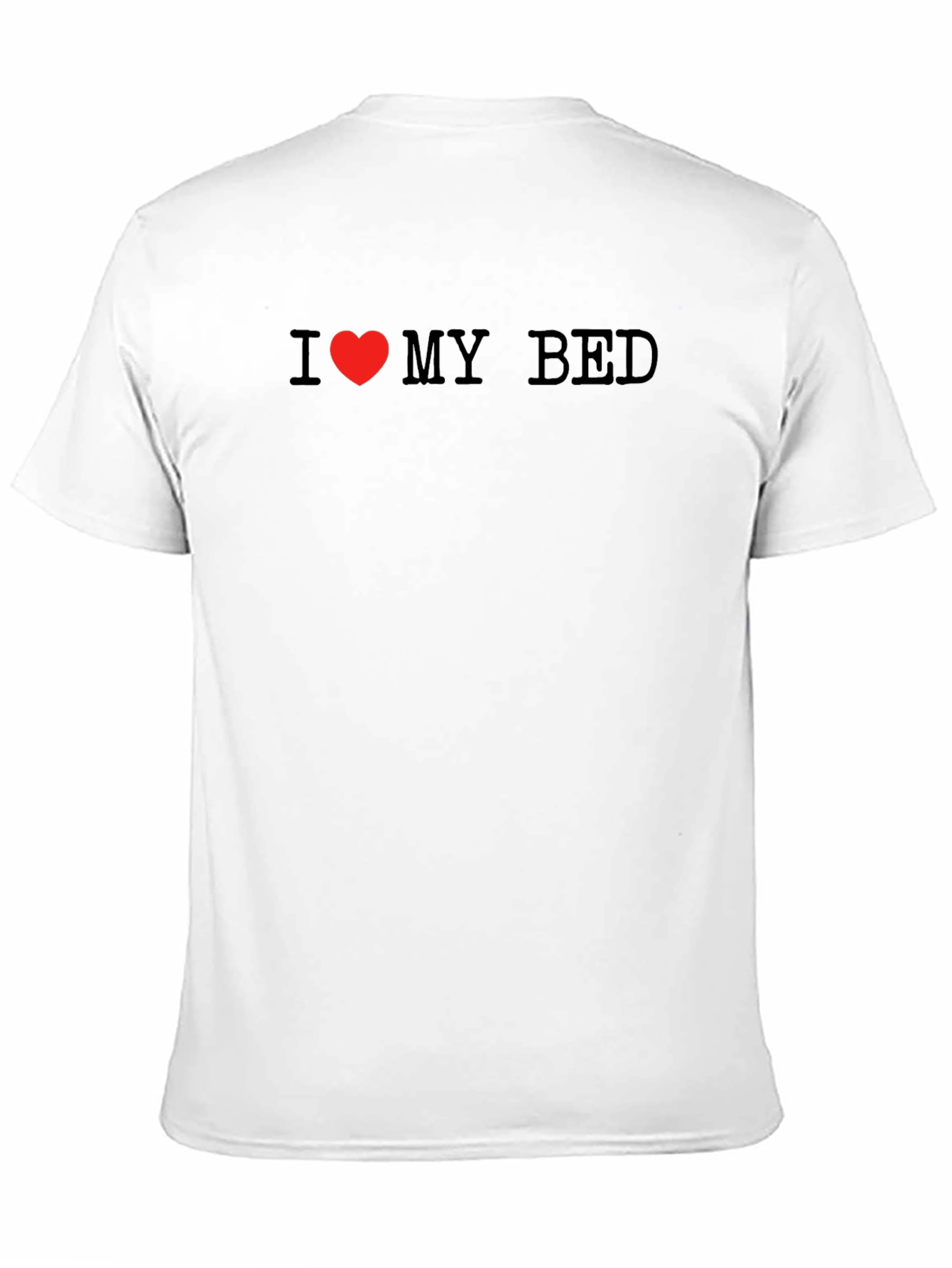 I Love My Bed Black T-Shirt
