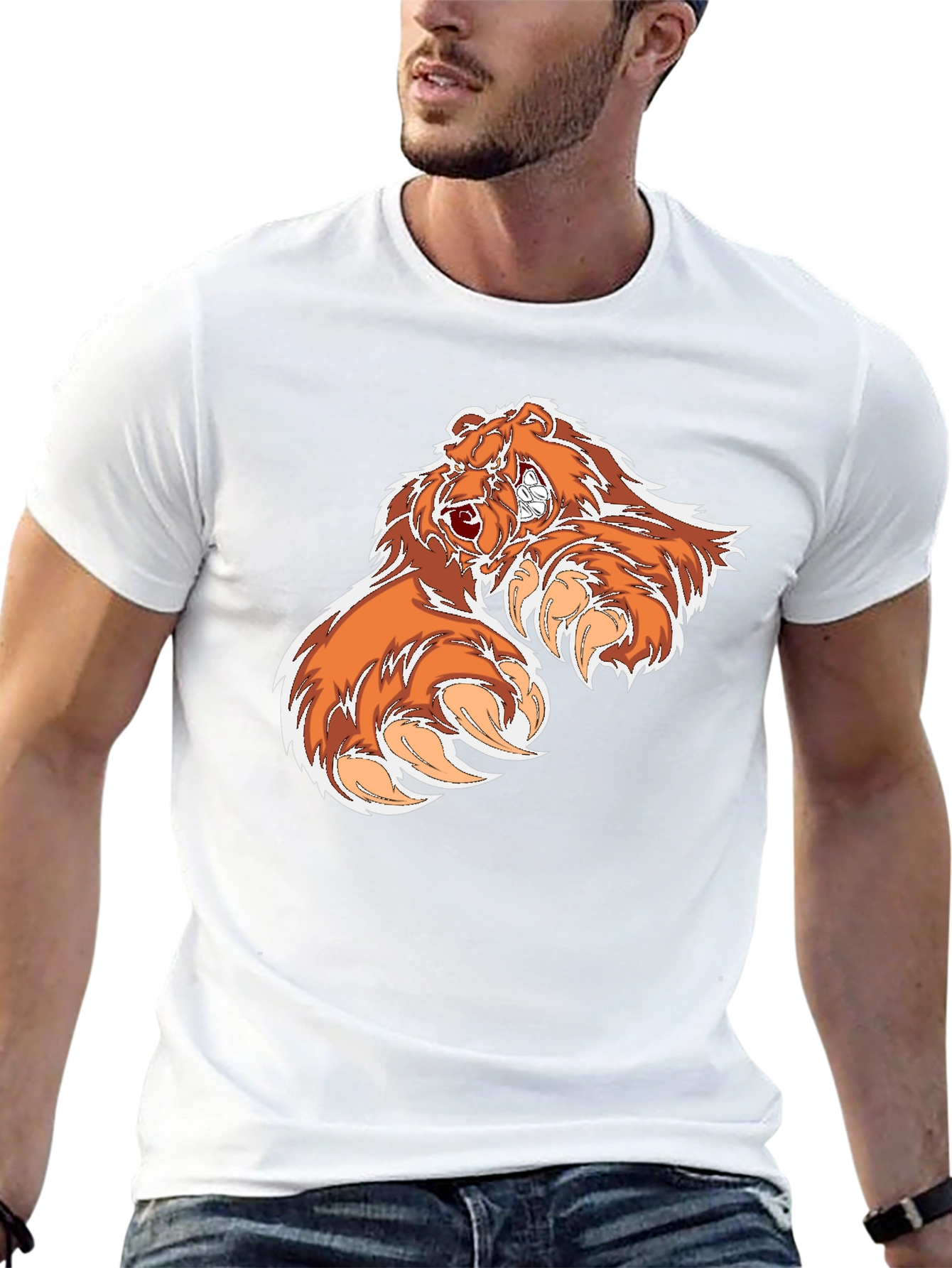 Bear Claw Graphic Tee - Black