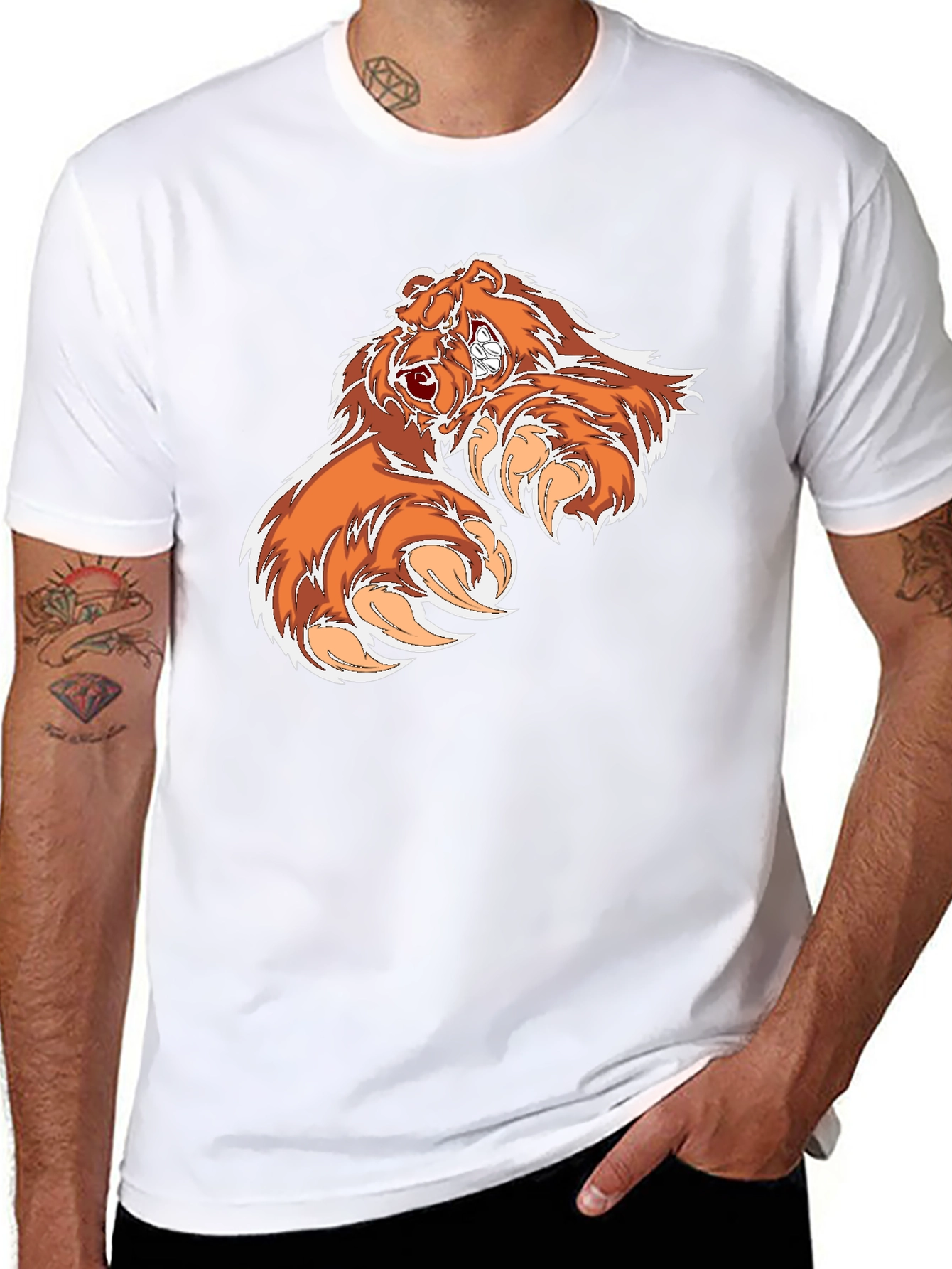 Bear Claw Graphic Tee - Black