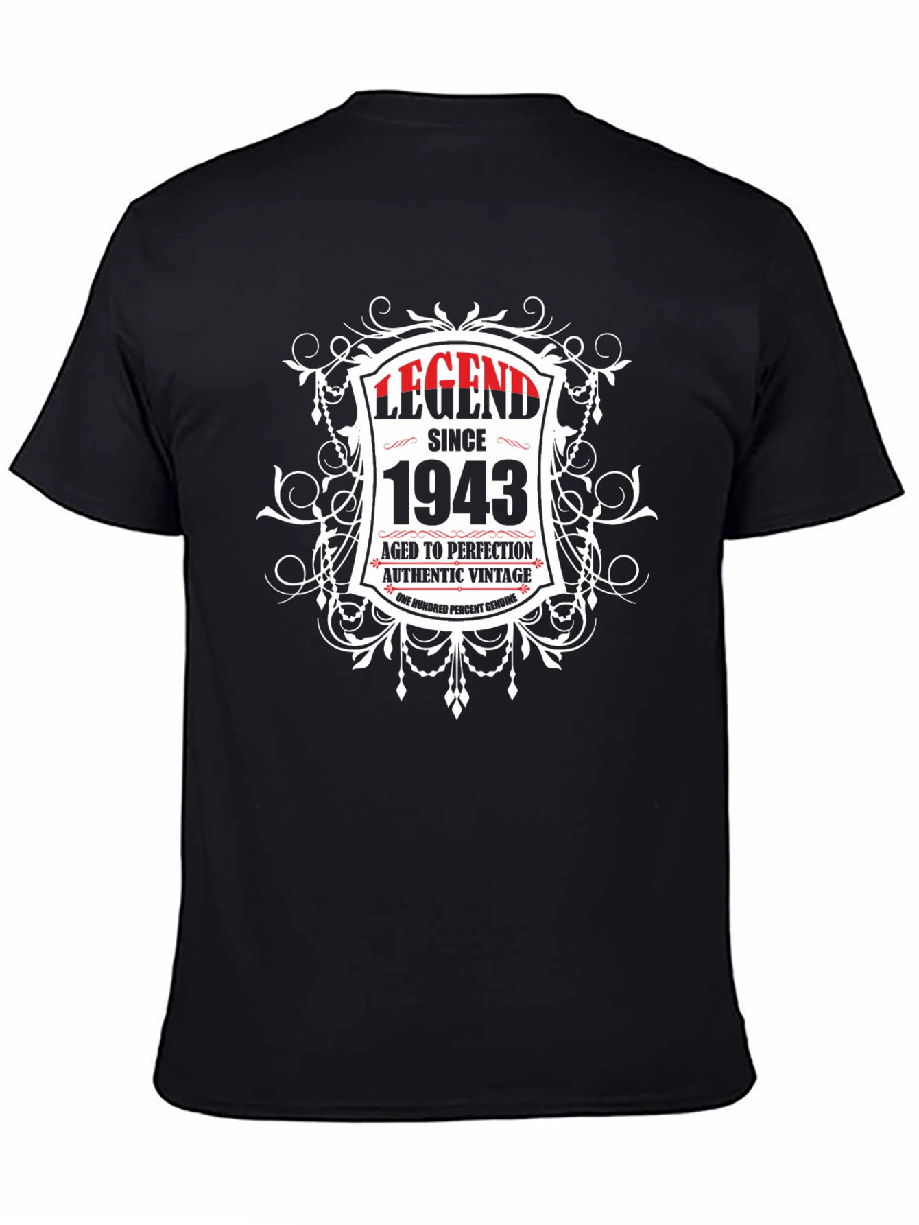 Legend Since 1943 T-Shirt - Aged to Perfection!