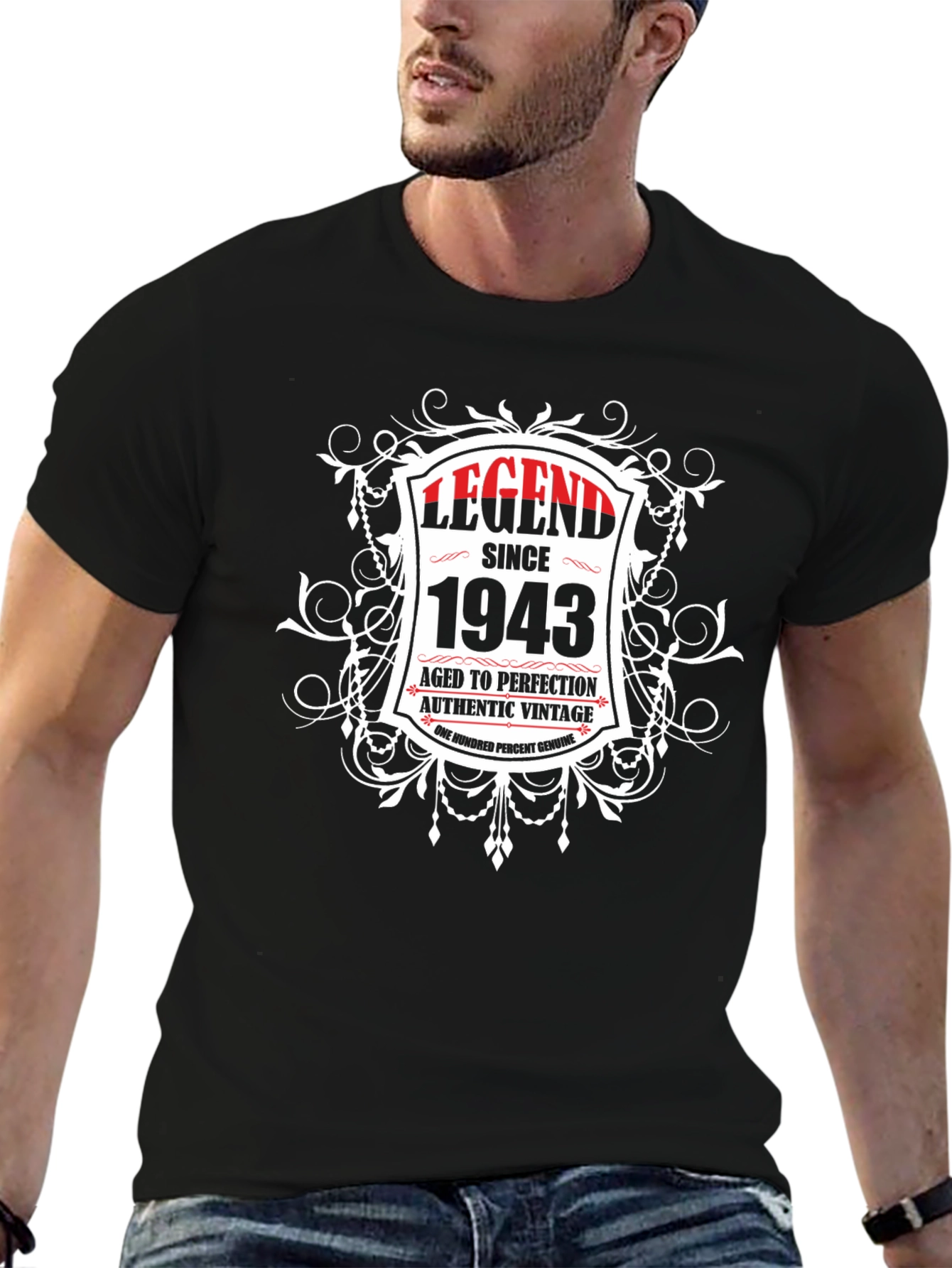 Legend Since 1943 T-Shirt - Aged to Perfection!